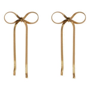 oorbellen Bow Tie goudkleurig