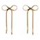 Club Manhattan oorbellen Bow Tie goudkleurig