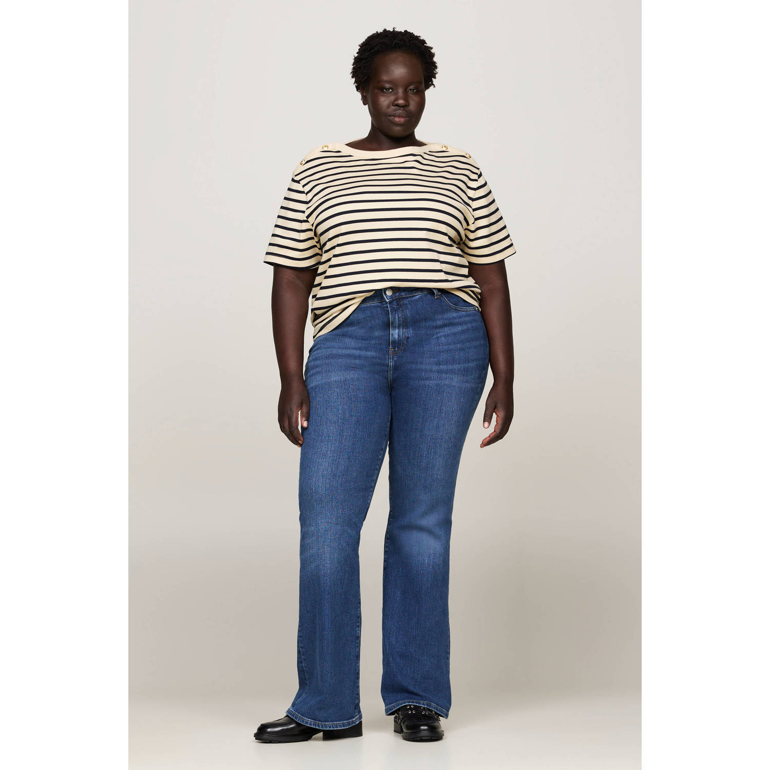 Tommy Hilfiger Curve bootcut jeans medium blue denim