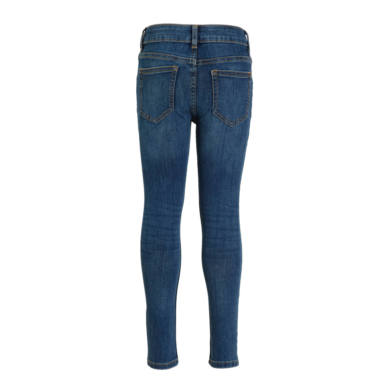 anytime skinny jeans blauw zwarte denim