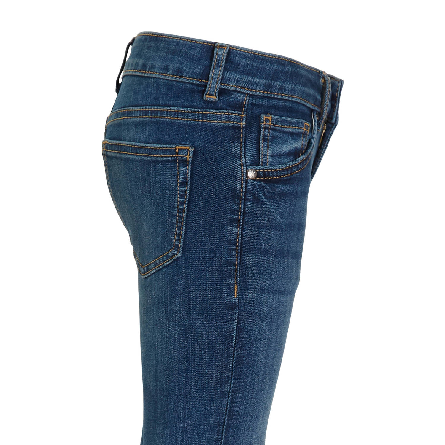 anytime skinny jeans blauw zwarte denim