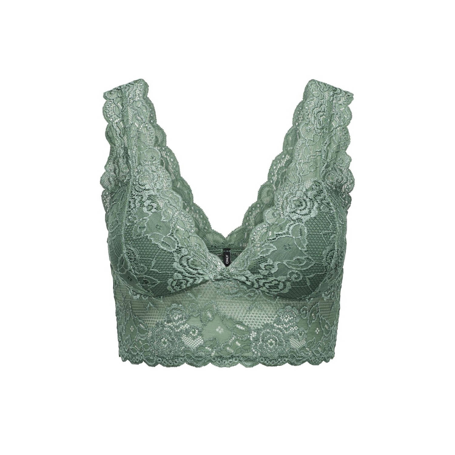 ONLY voorgevormde bralette ONLCHLOE olijfgroen