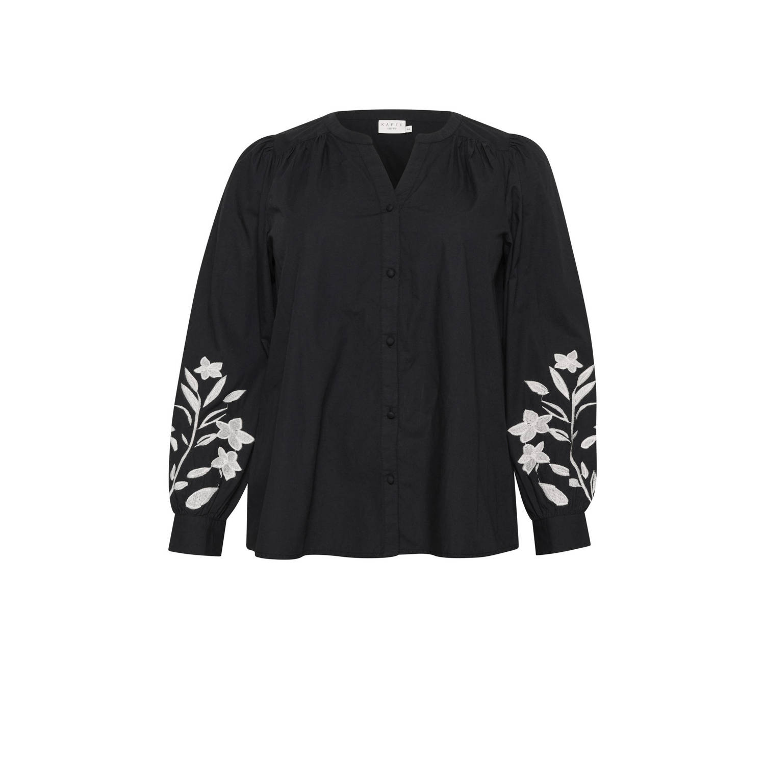 Kaffe Curve blouse KCnatalia zwart