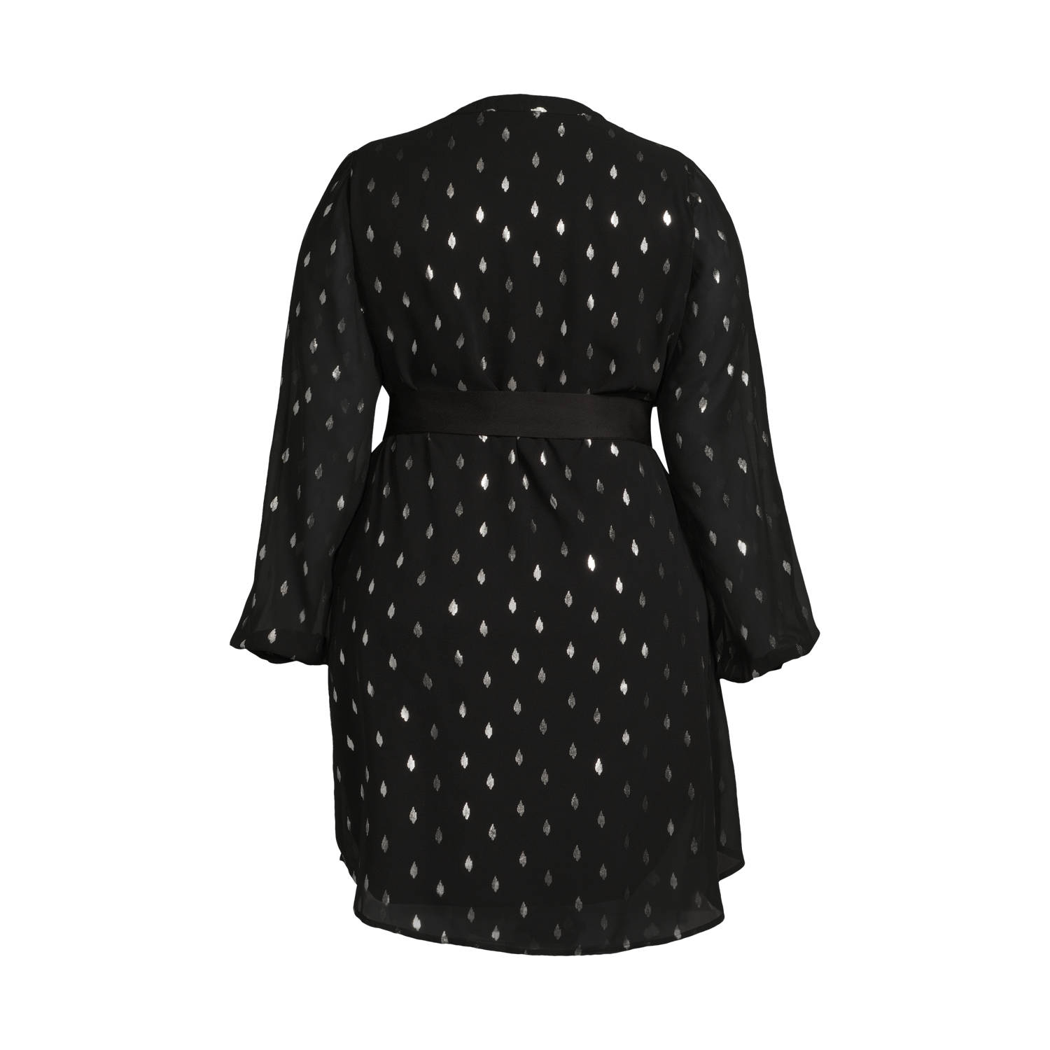 GREAT LOOKS tuniekjurk met zilveren all over foil print