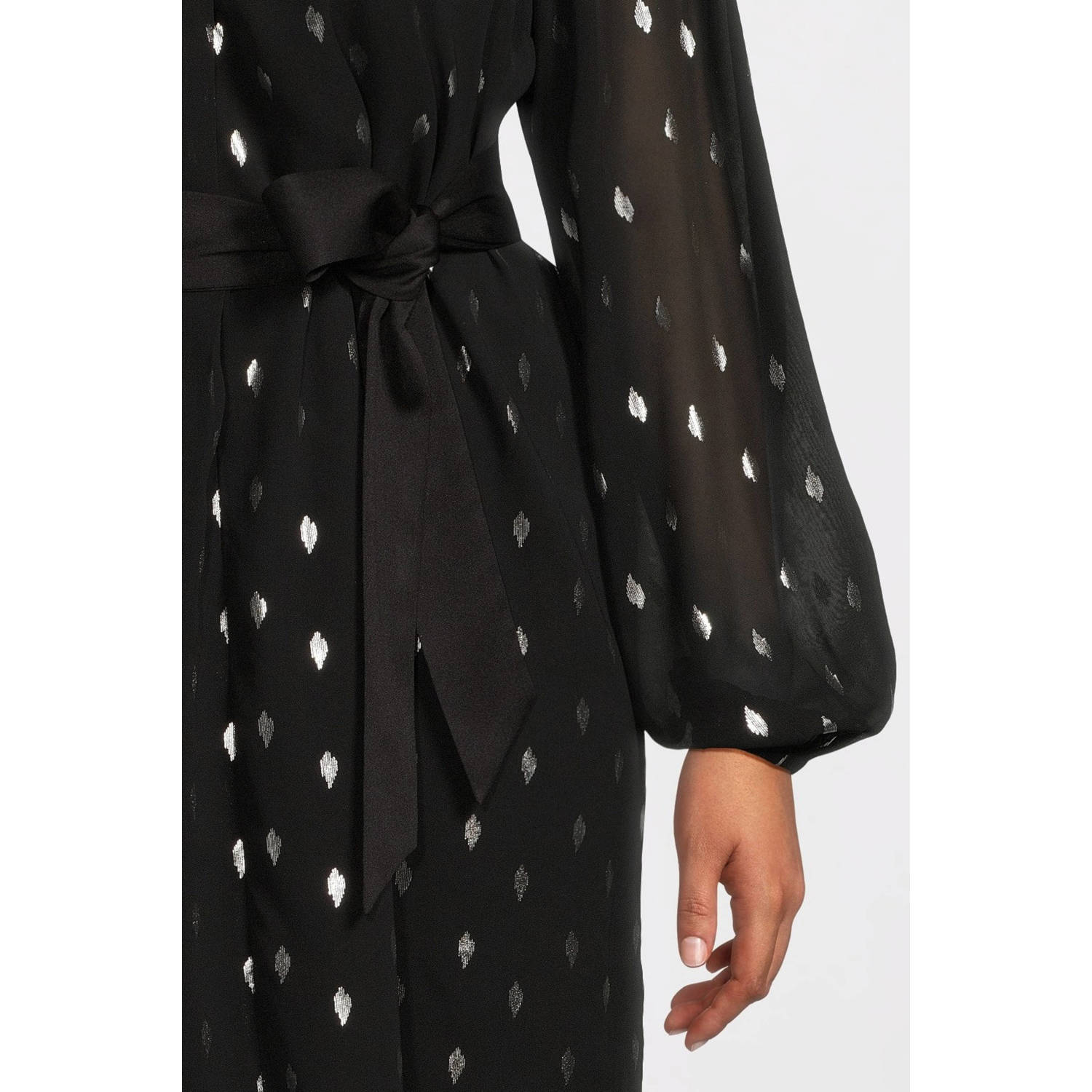 GREAT LOOKS tuniekjurk met zilveren all over foil print