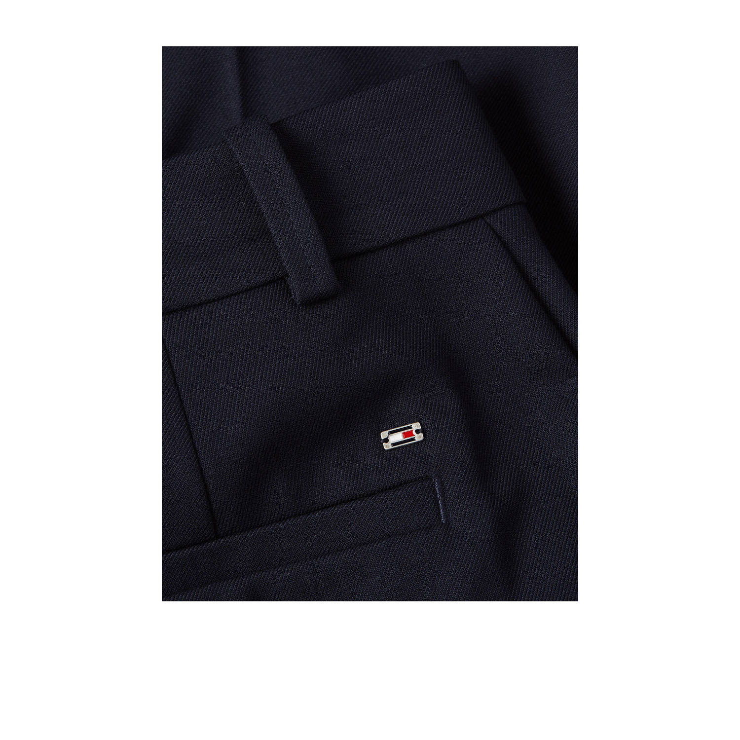 Tommy Hilfiger flared broek donkerblauw