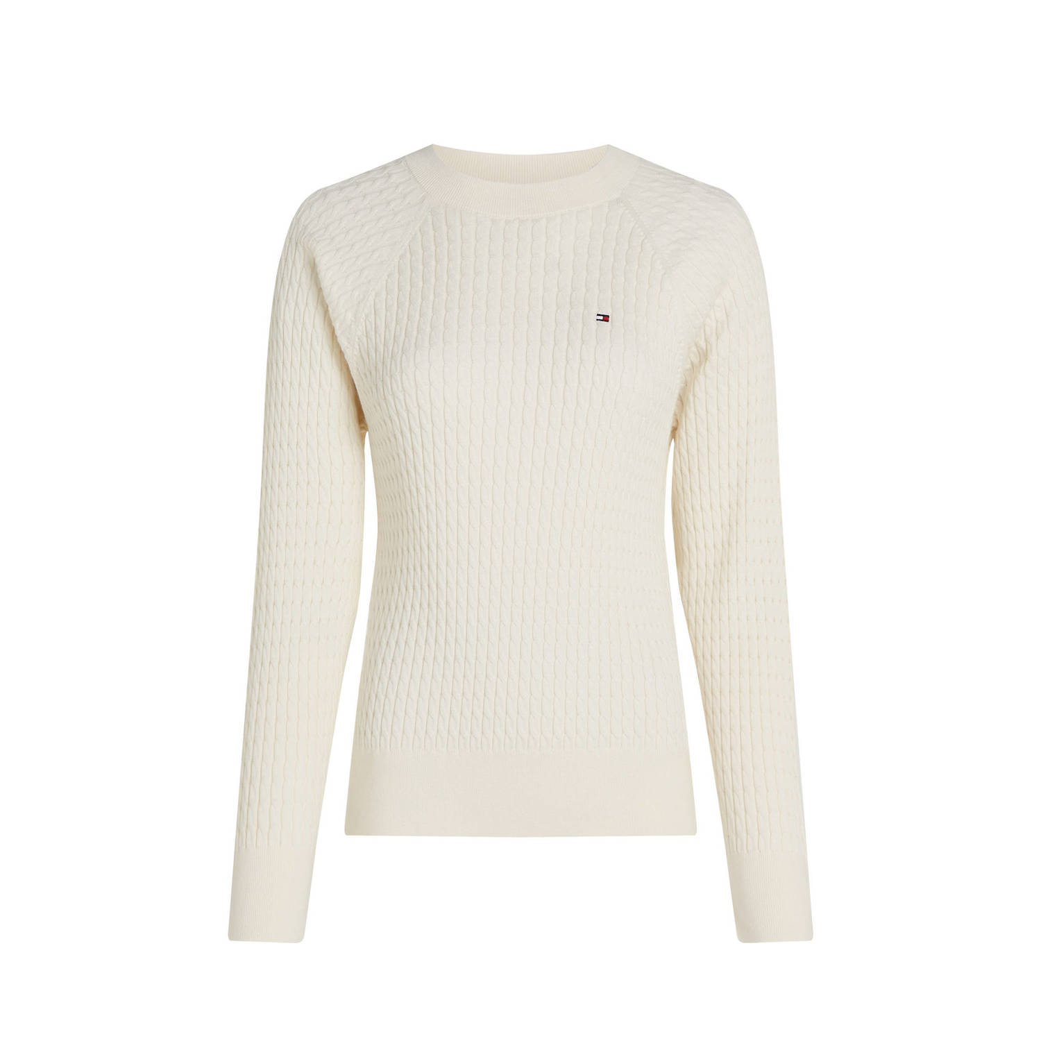 Tommy Hilfiger Trui met ronde hals CO CABLE C-NK SWEATER