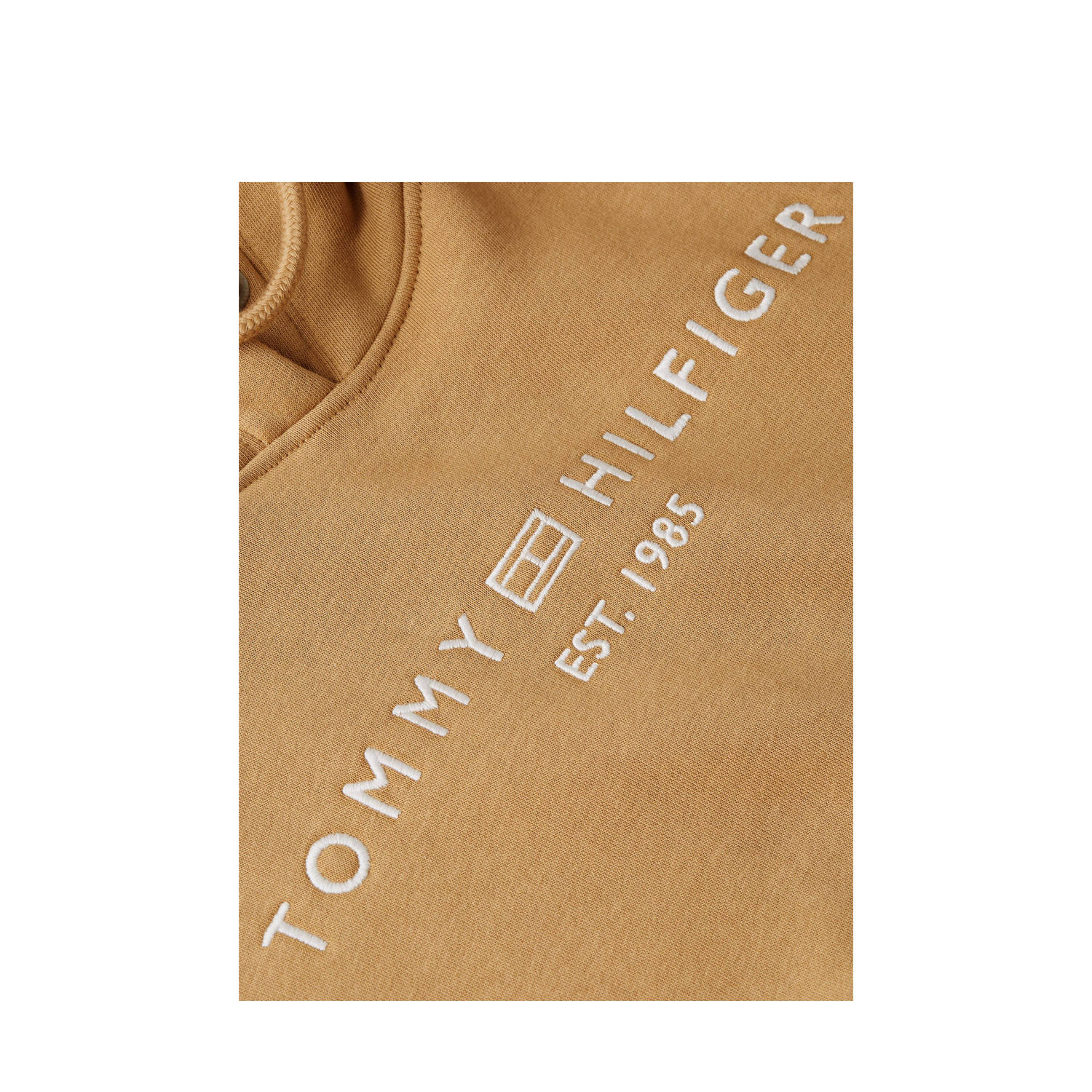 Tommy Hilfiger hoodie met logo beige