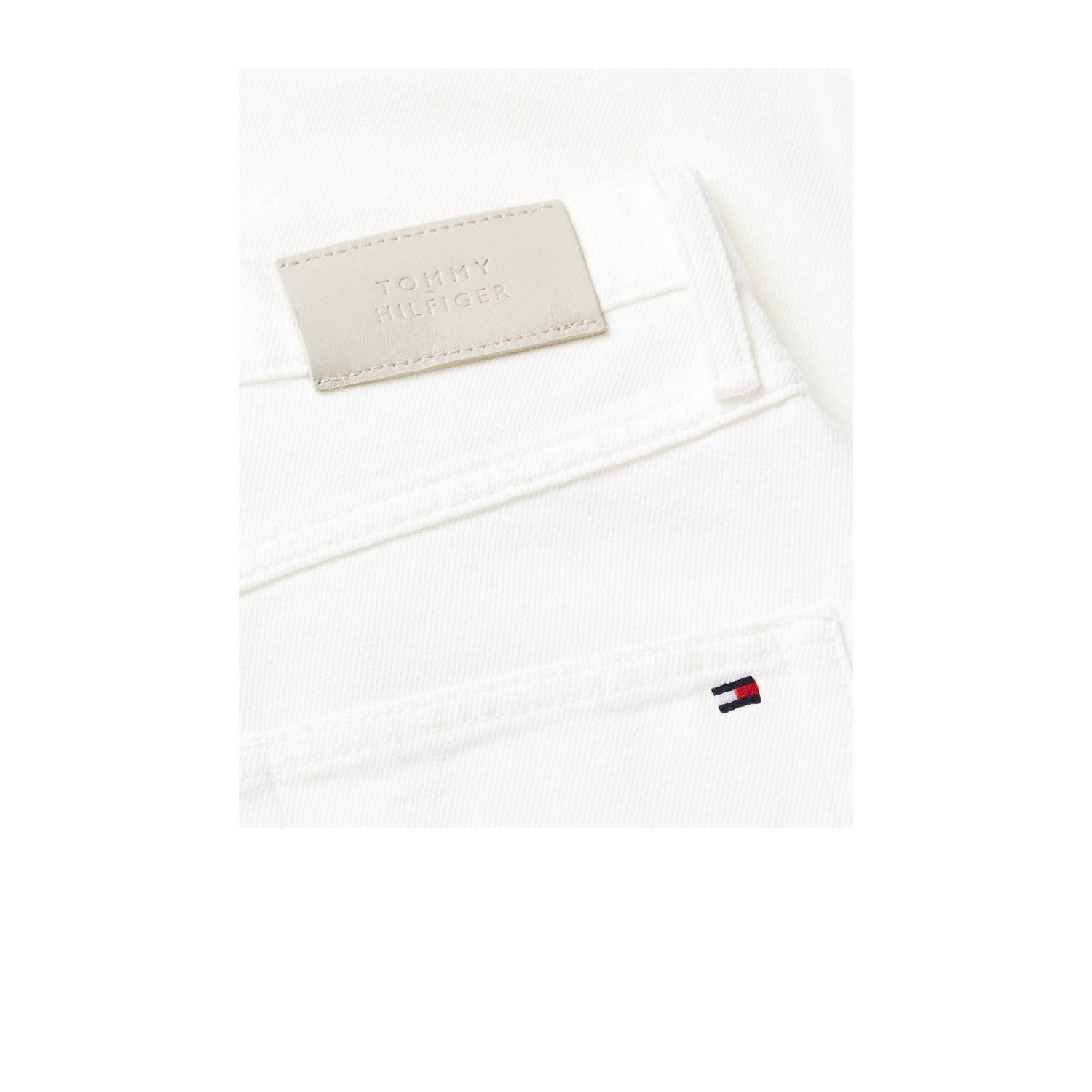 Tommy Hilfiger high waist straight leg jeans ecru