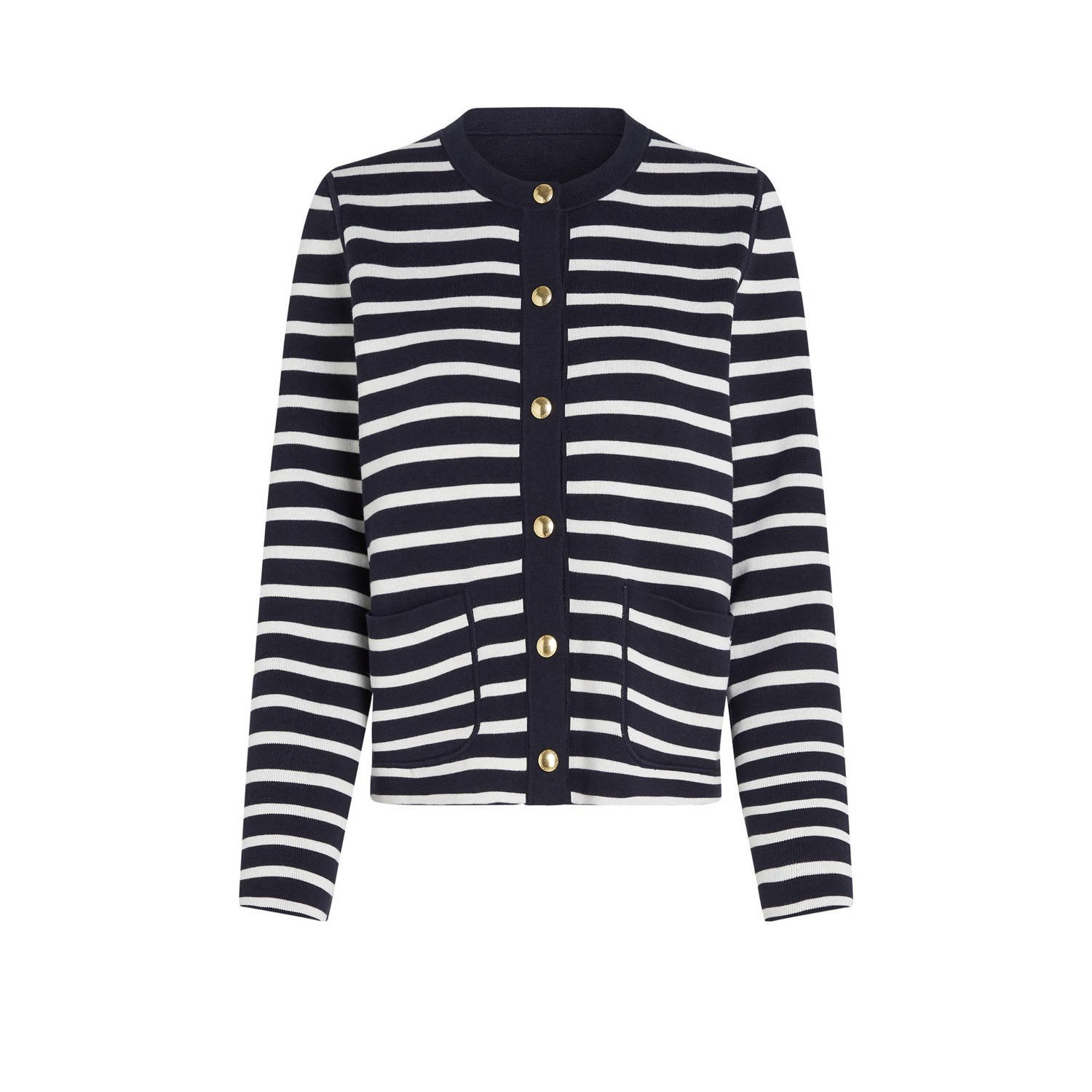 TOMMY HILFIGER Dames Truien & Vesten Co Jersey Stch Reversible Cardi Blauw