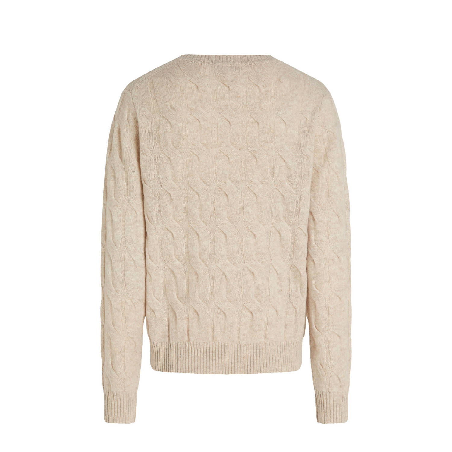 Tommy Hilfiger wollen gebreide trui beige