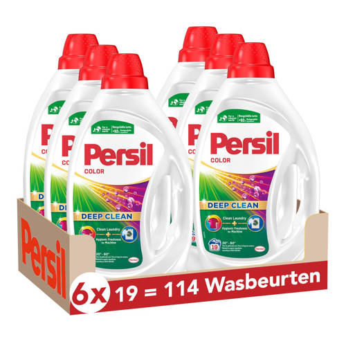 Persil Color Gel wasmiddel - 6 x 19 wasbeurten - voordeelverpakking - 114 wasbeurten afbeelding