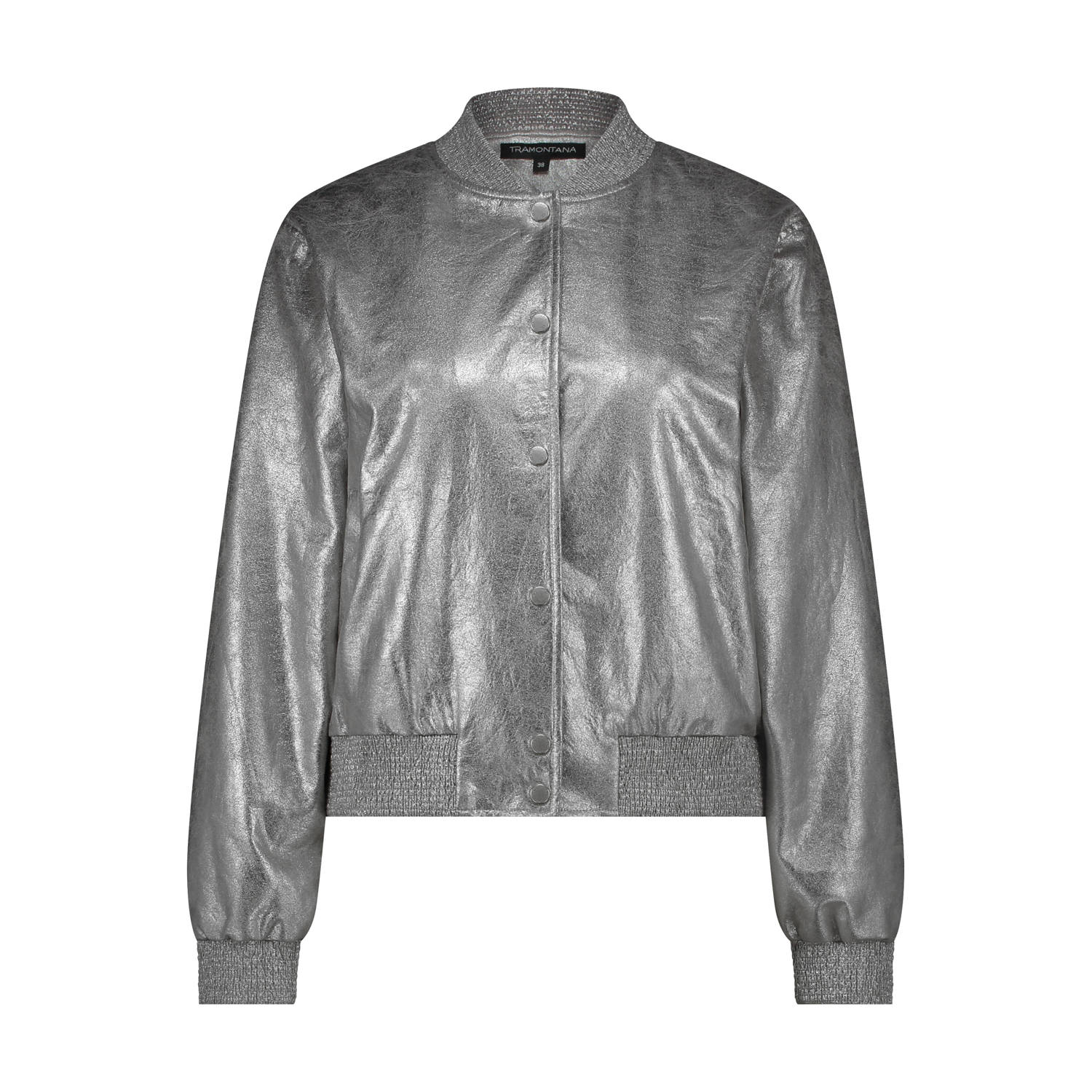 Tramontana coated jasje zilver