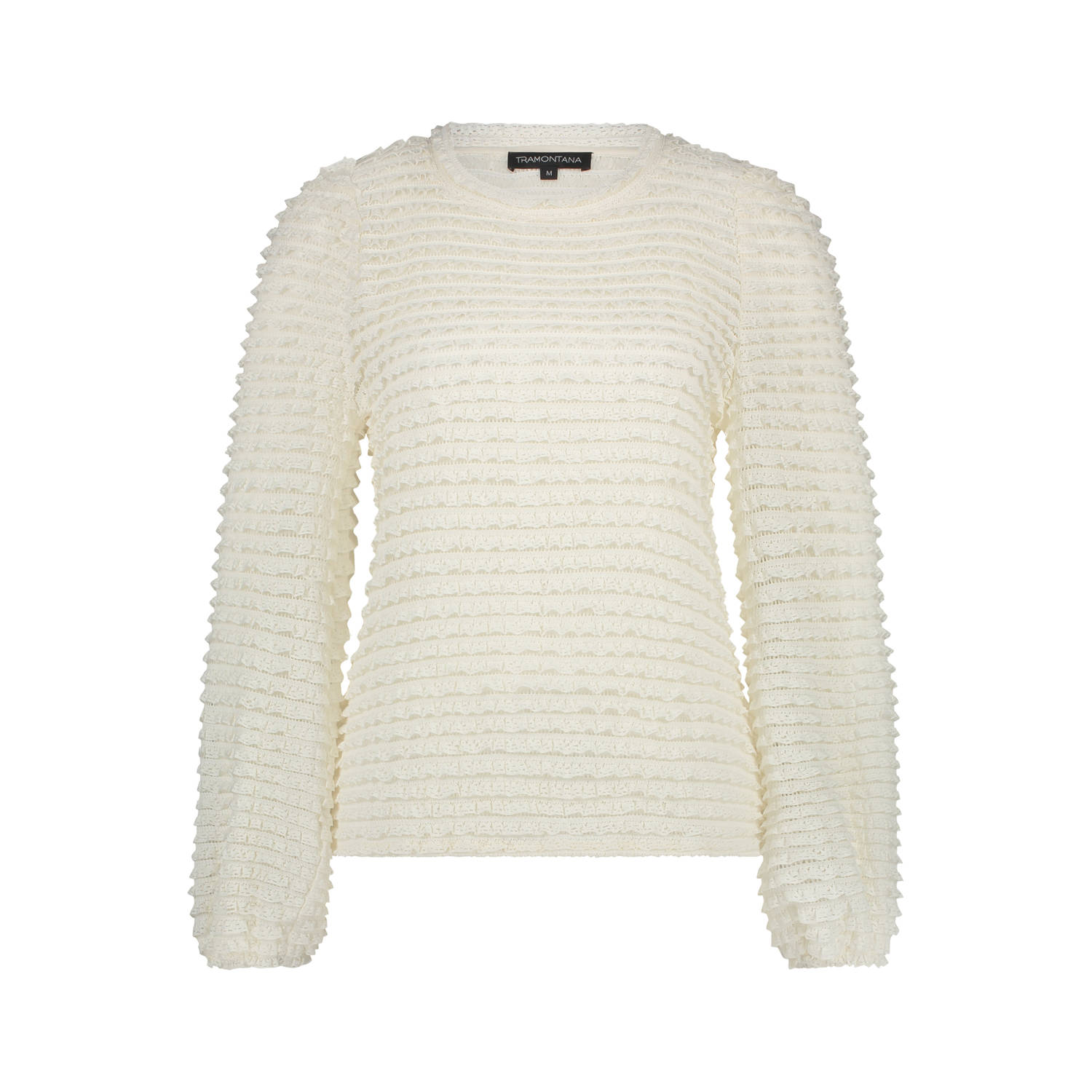Tramontana Fancy Stretch Lange Mouw Top Beige Dames
