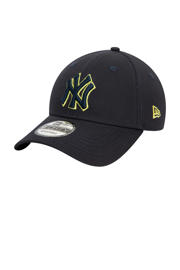 thumbnail: New Era Senior pet 9Forty NY donkerblauw/geel