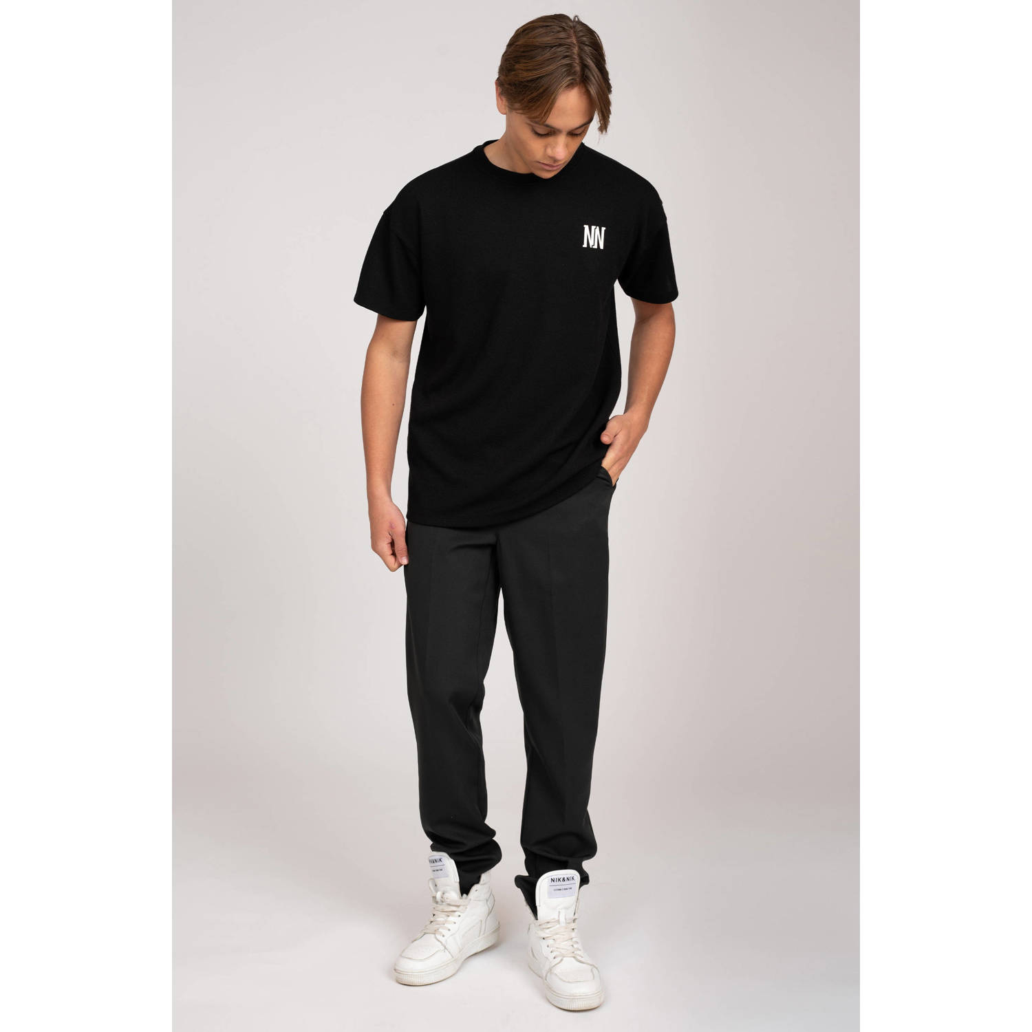 NIK&NIK broek Sam zwart