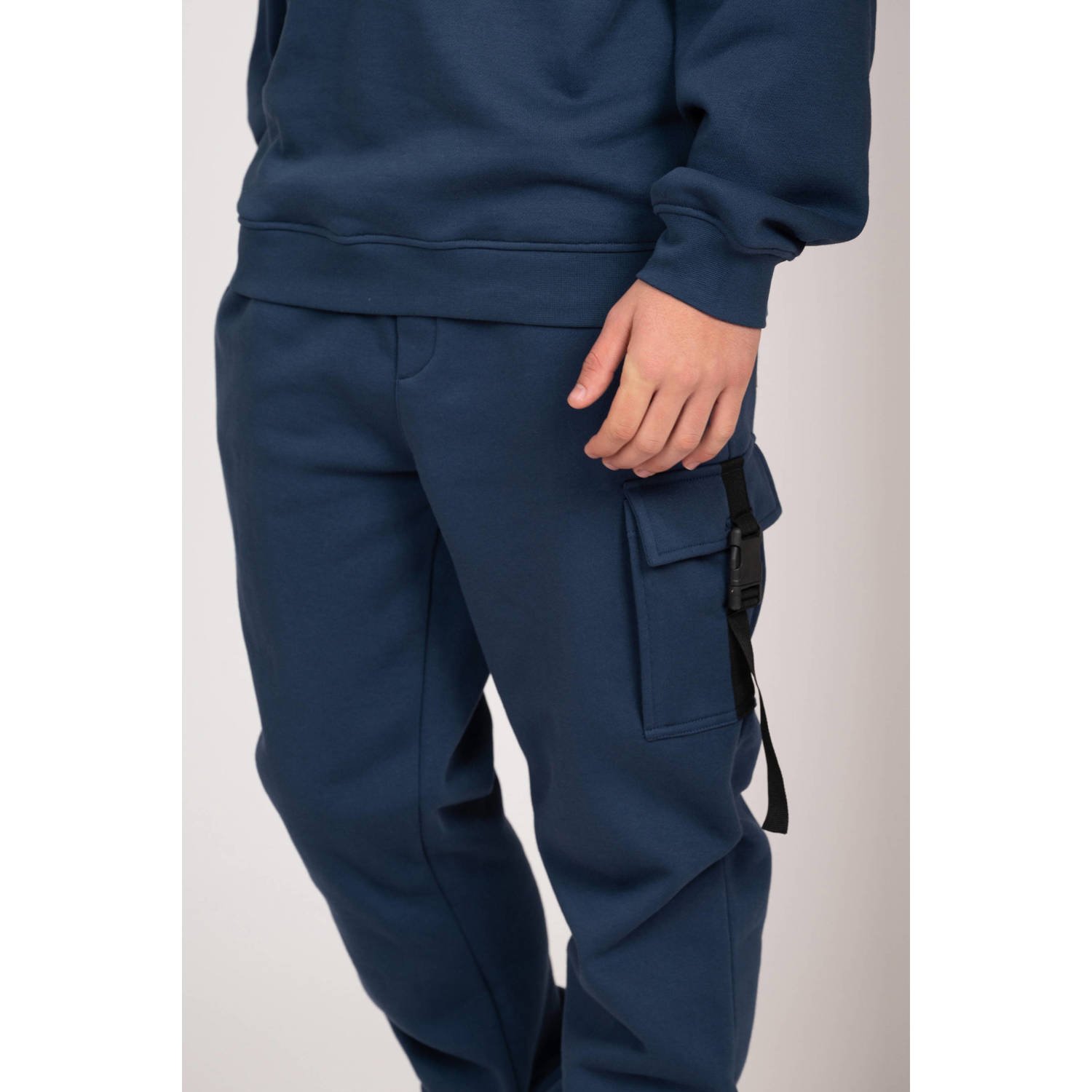 NIK&NIK joggingbroek Webbing donkerblauw