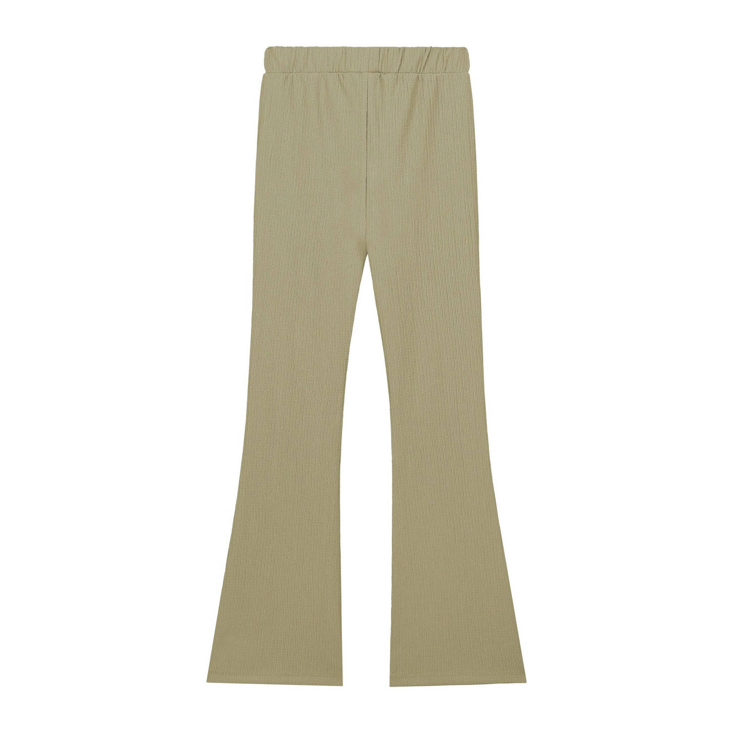 NIK&NIK flared broek Vonda zachtgroen