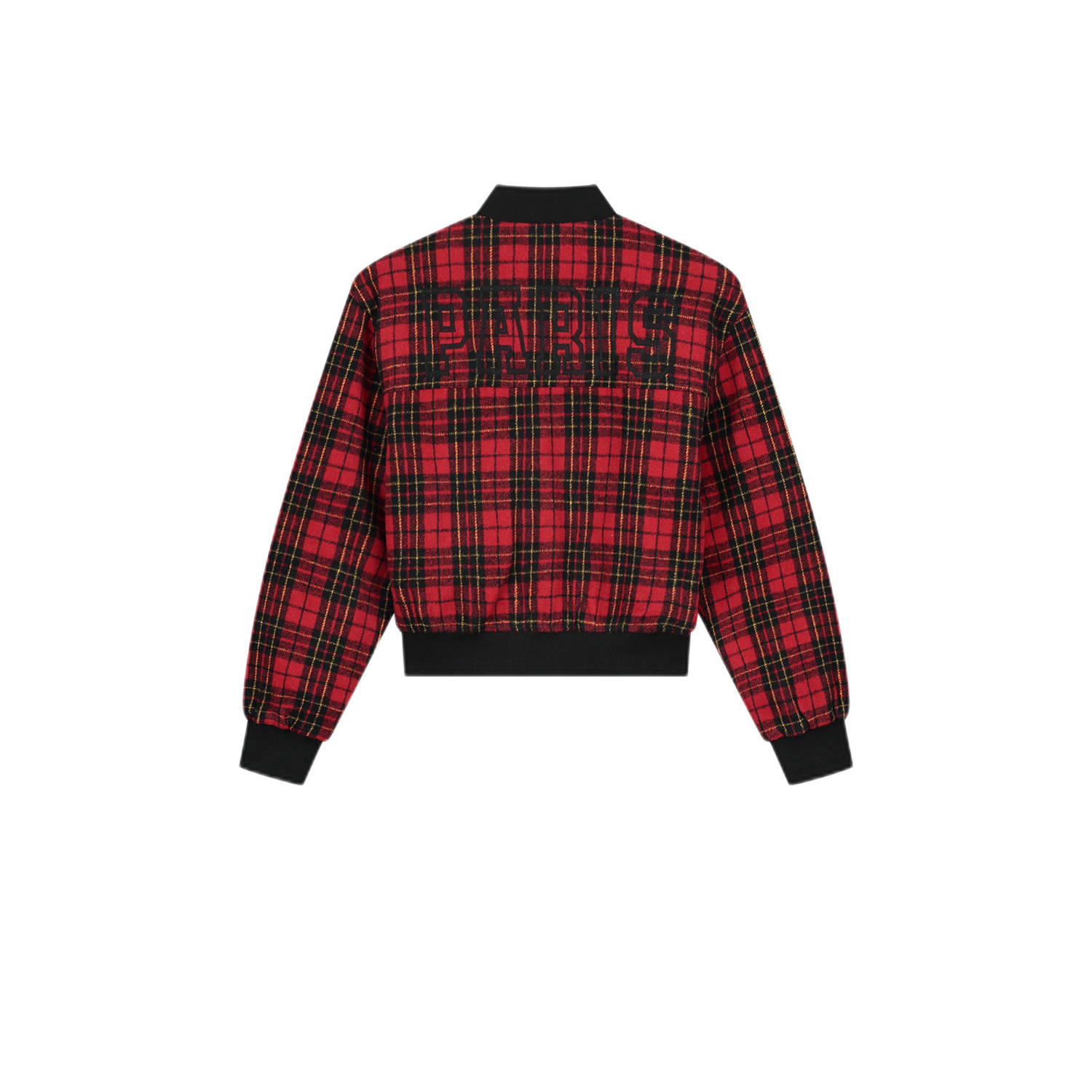 NIK&NIK geruite tussenjas Tartan rood zwart