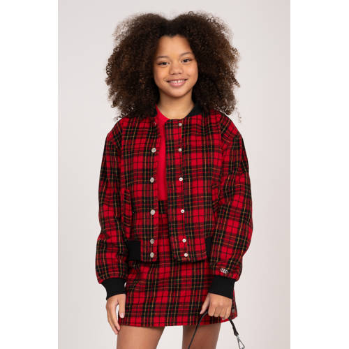 NIK&NIK geruite tussenjas Tartan rood/zwart afbeelding