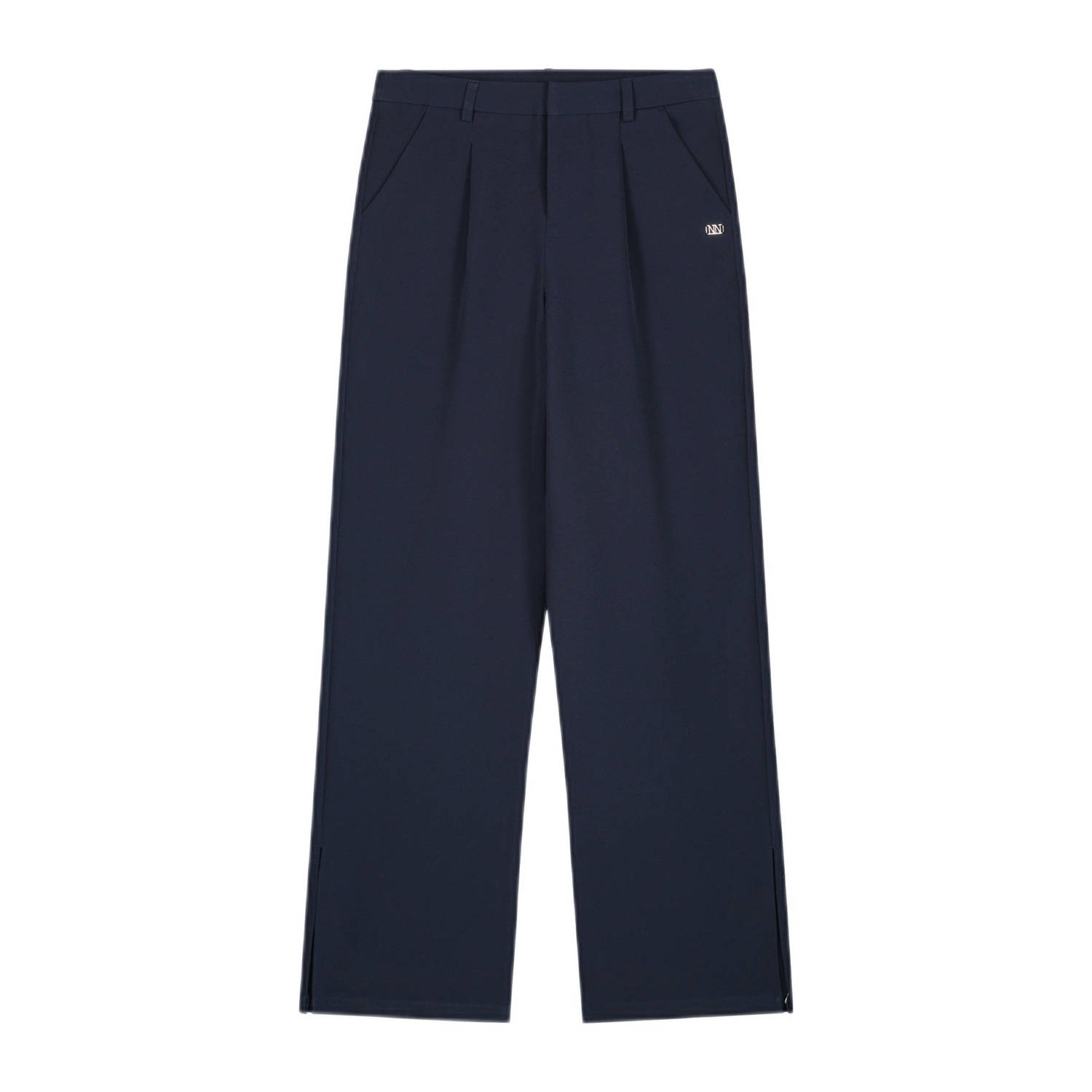 NIK&NIK loose fit broek Layla donkerblauw