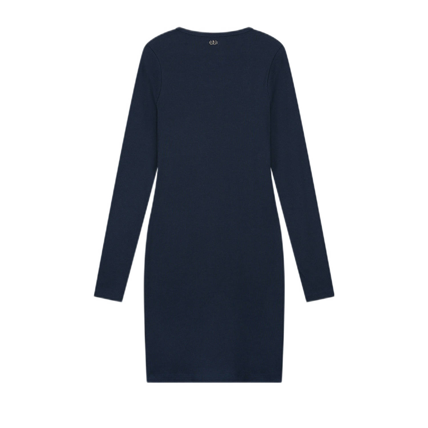 NIK&NIK ribgebreide jurk Presley donkerblauw