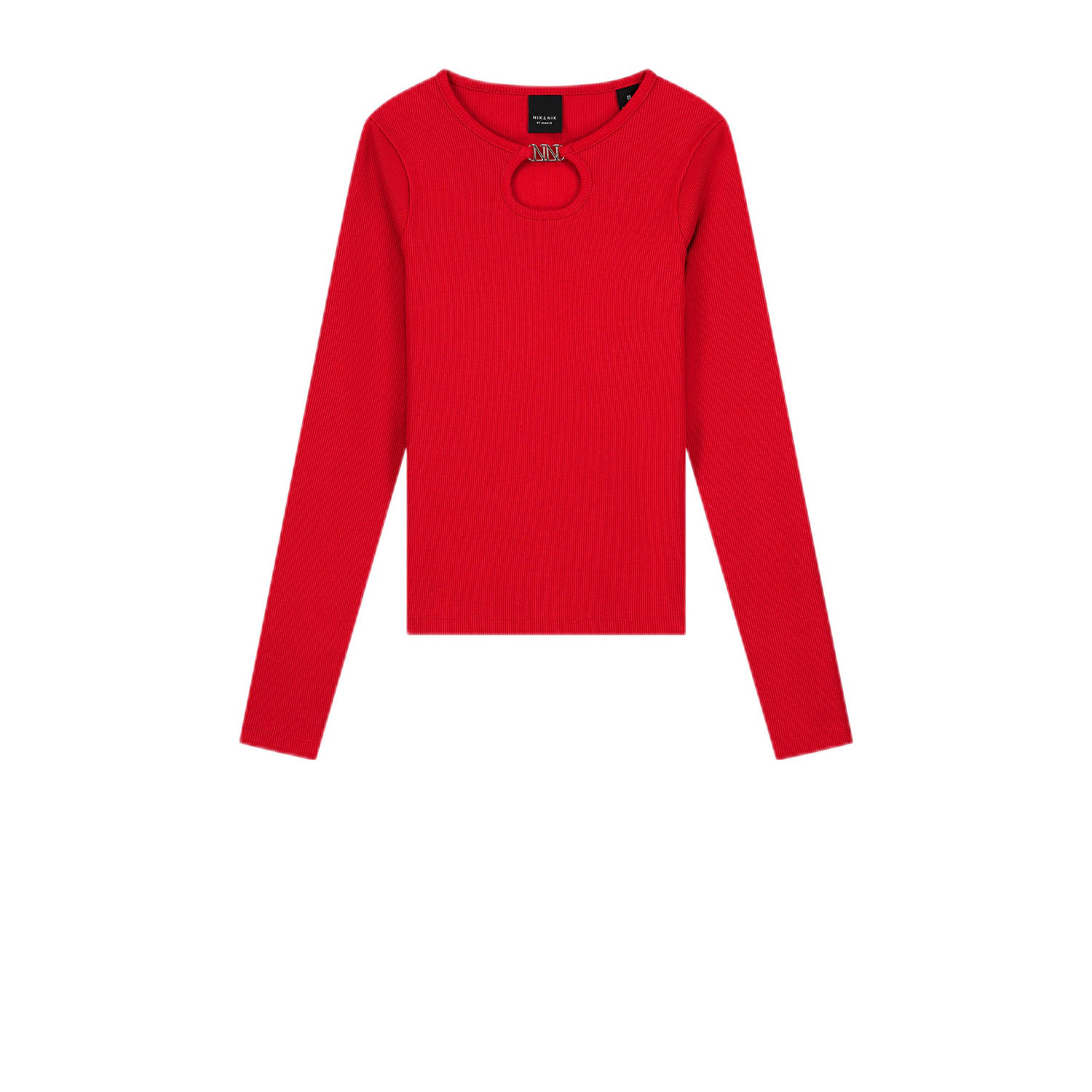 NIK & NIK Meisjes Tops & T-shirts Presley Ls Rib Top Rood