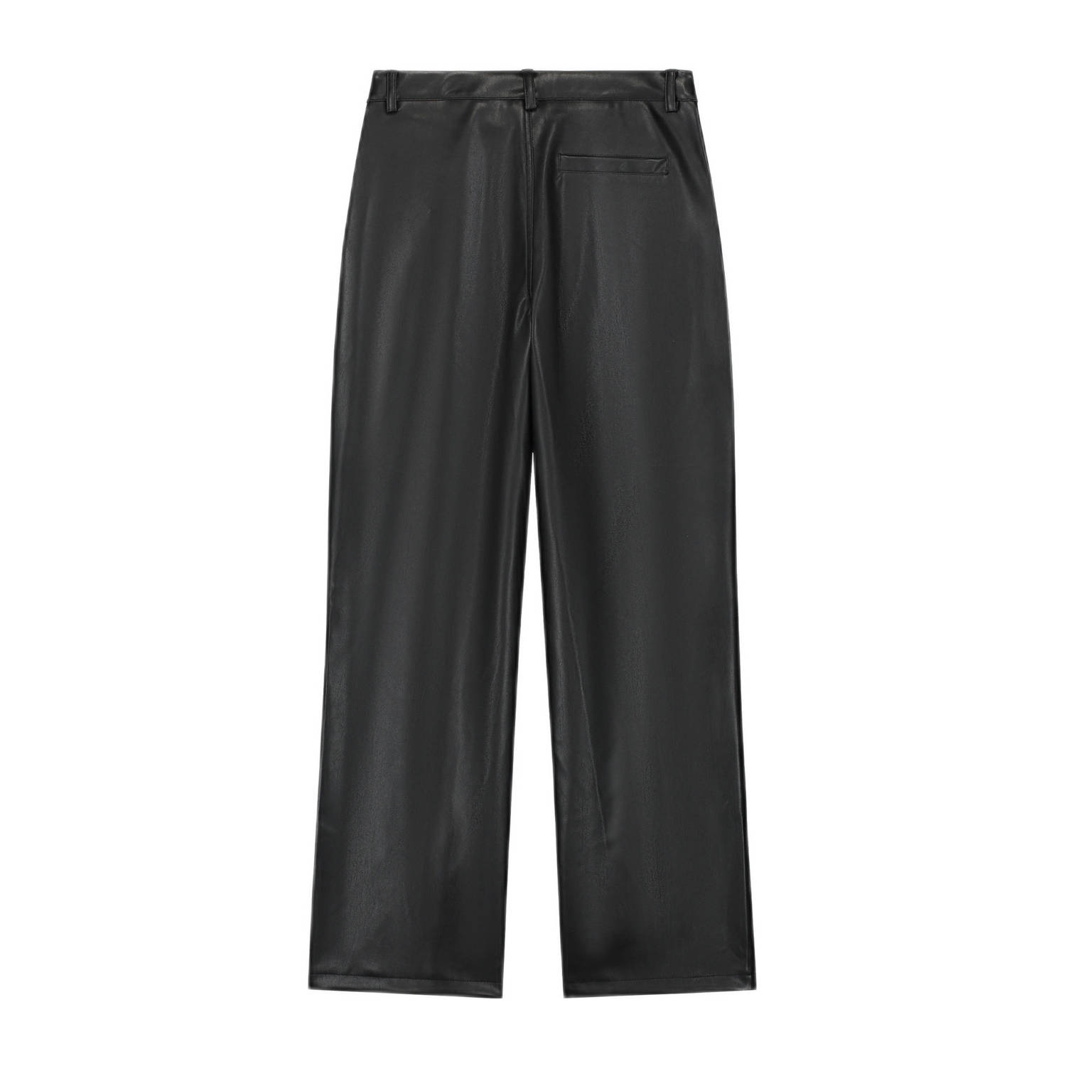 NIK&NIK imitatieleren broek Lana zwart