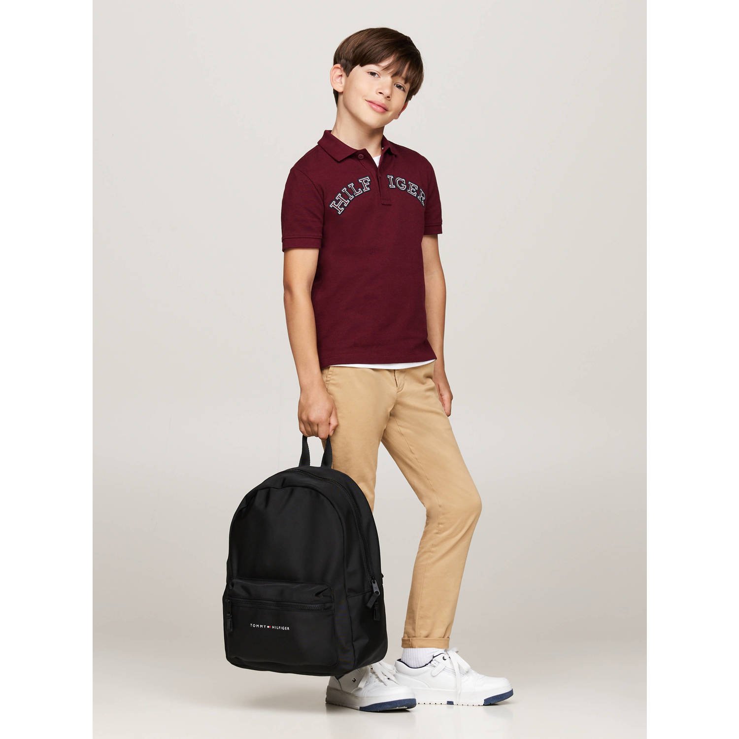 Tommy Hilfiger rugzak met logo zwart