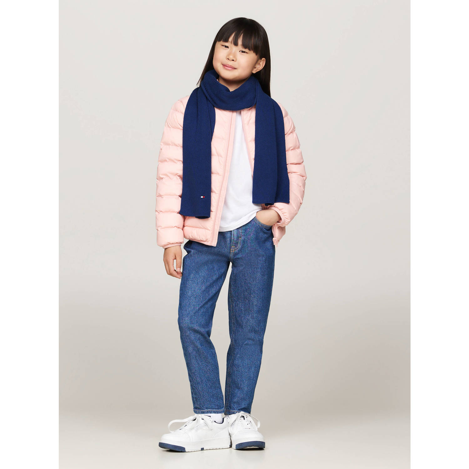 Tommy Hilfiger sjaal kobalt blauw