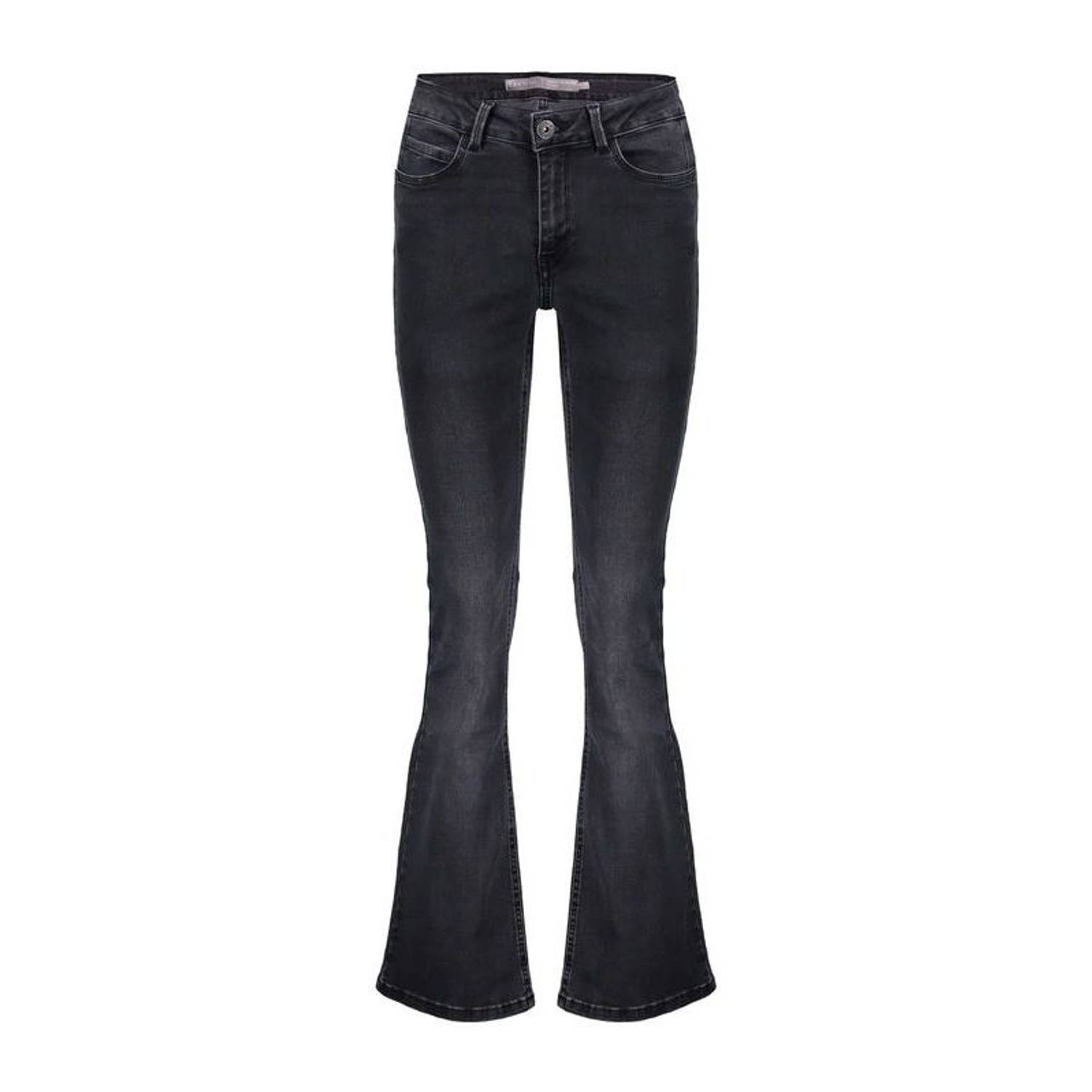 Geisha flared jeans black denim