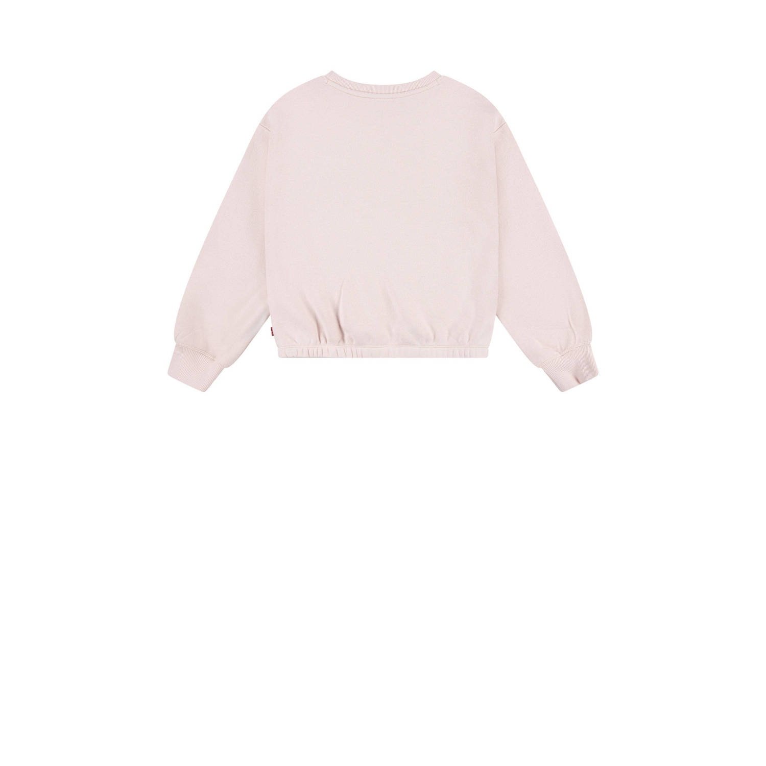 Levi's Kids sweater ELASTIC met tekst lichtroze