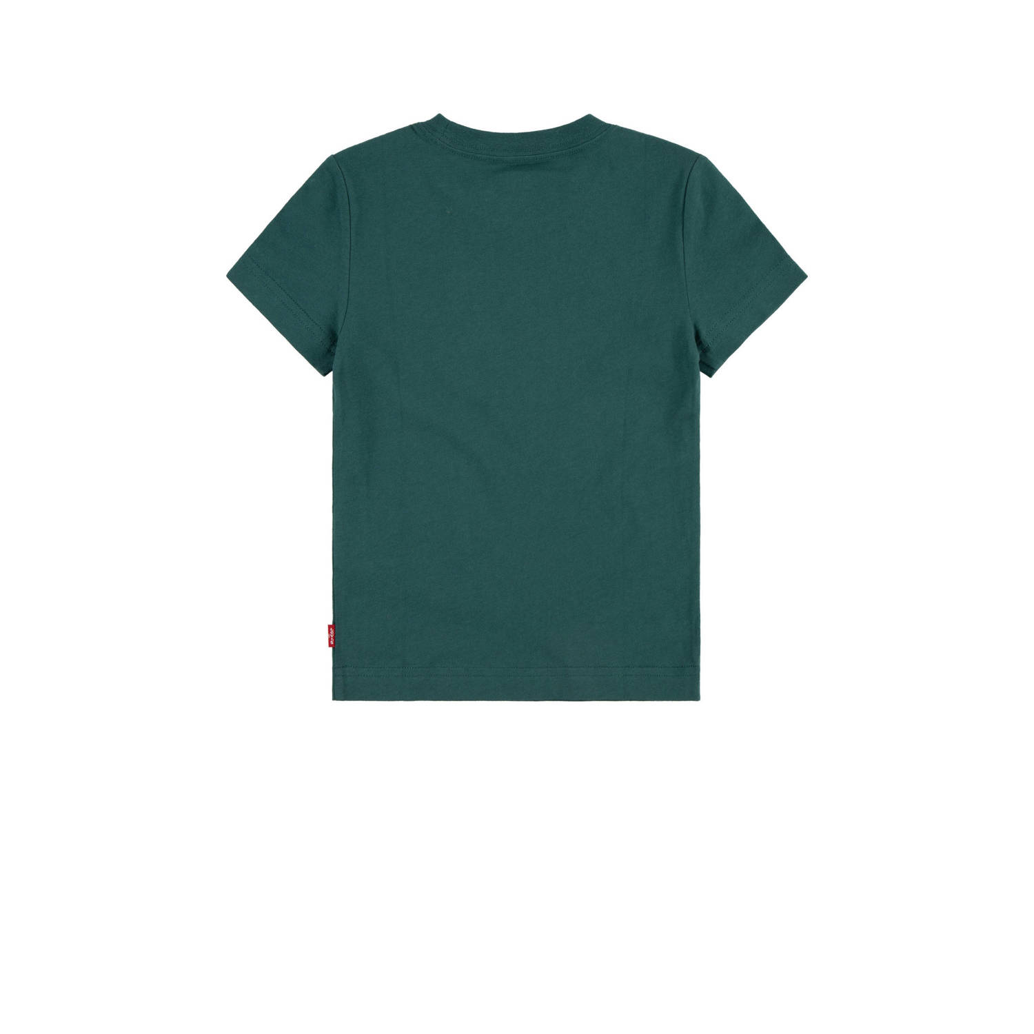 Levi's Kids T-shirt Batwing met logo donkergroen
