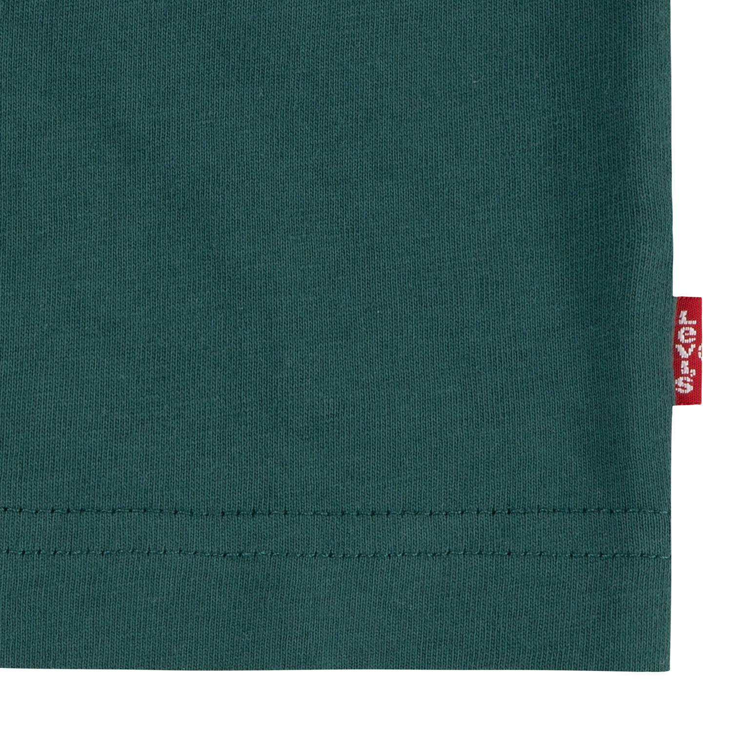 Levi's Kids T-shirt Batwing met logo donkergroen