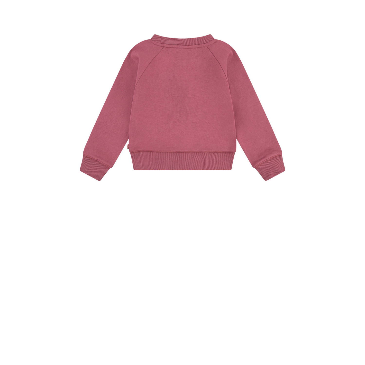 Levi's Kids sweater Batwing met logo donkerroze