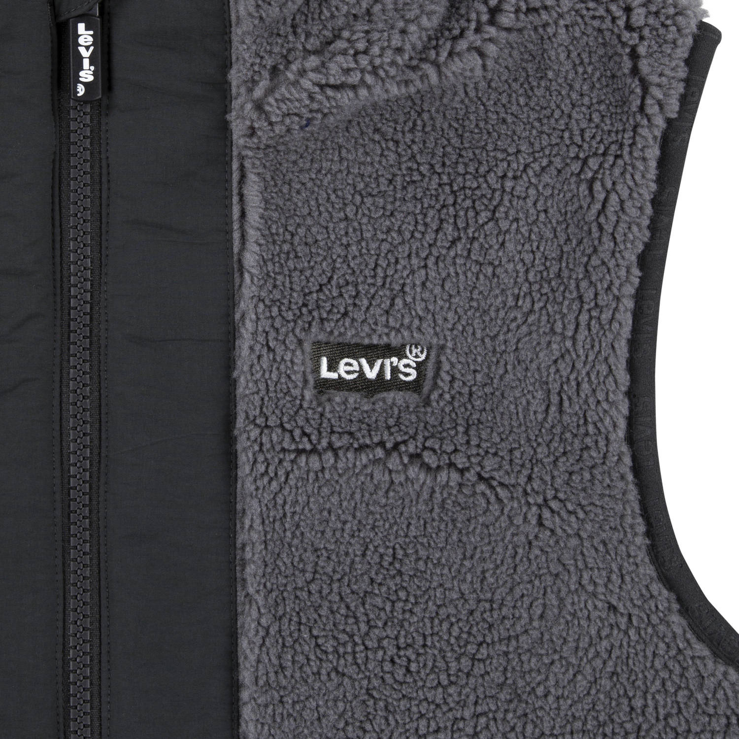 Levi's Kids bodywarmer zwart grijs
