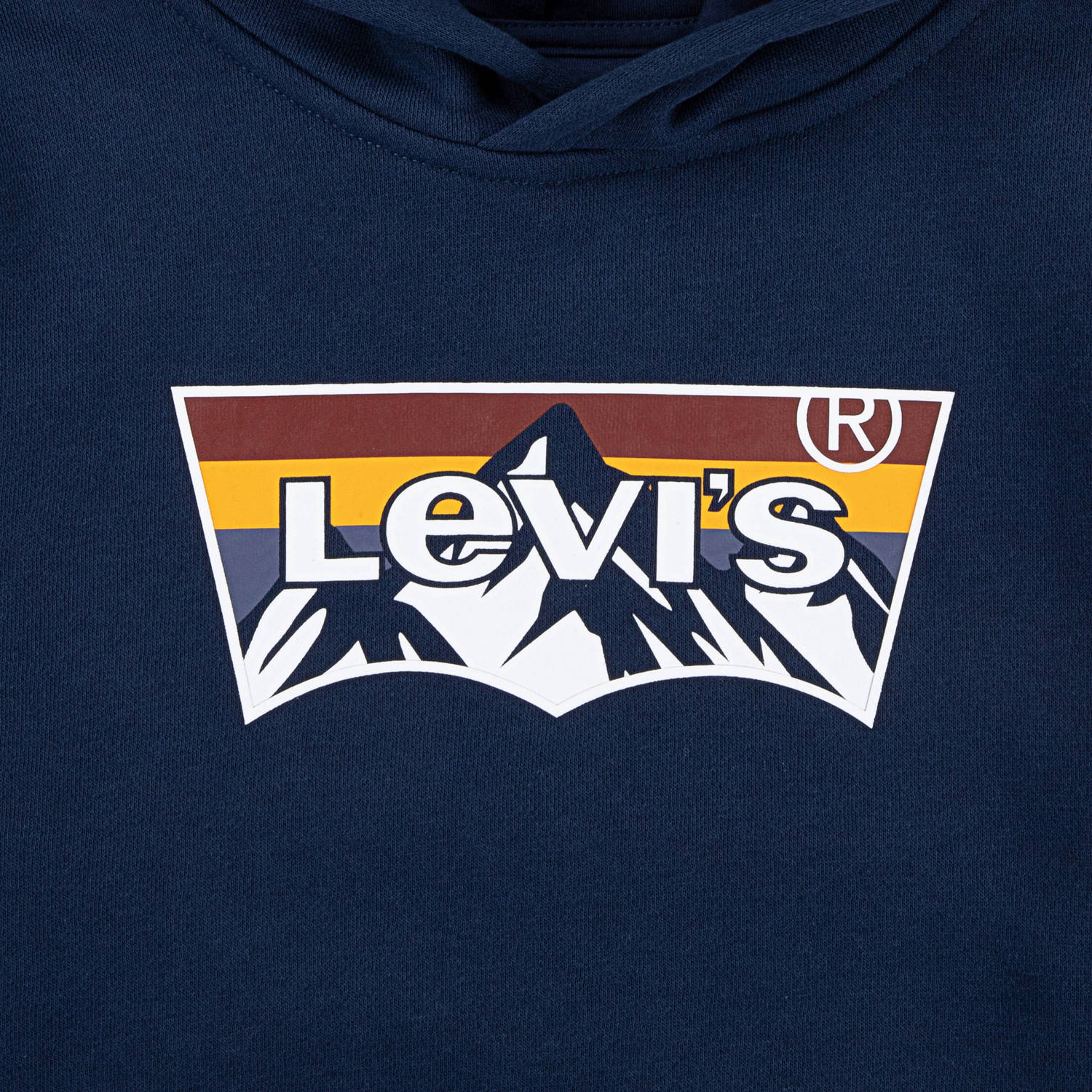 Levi's Kids hoodie MOUNTAIN BATWING met logo donkerblauw