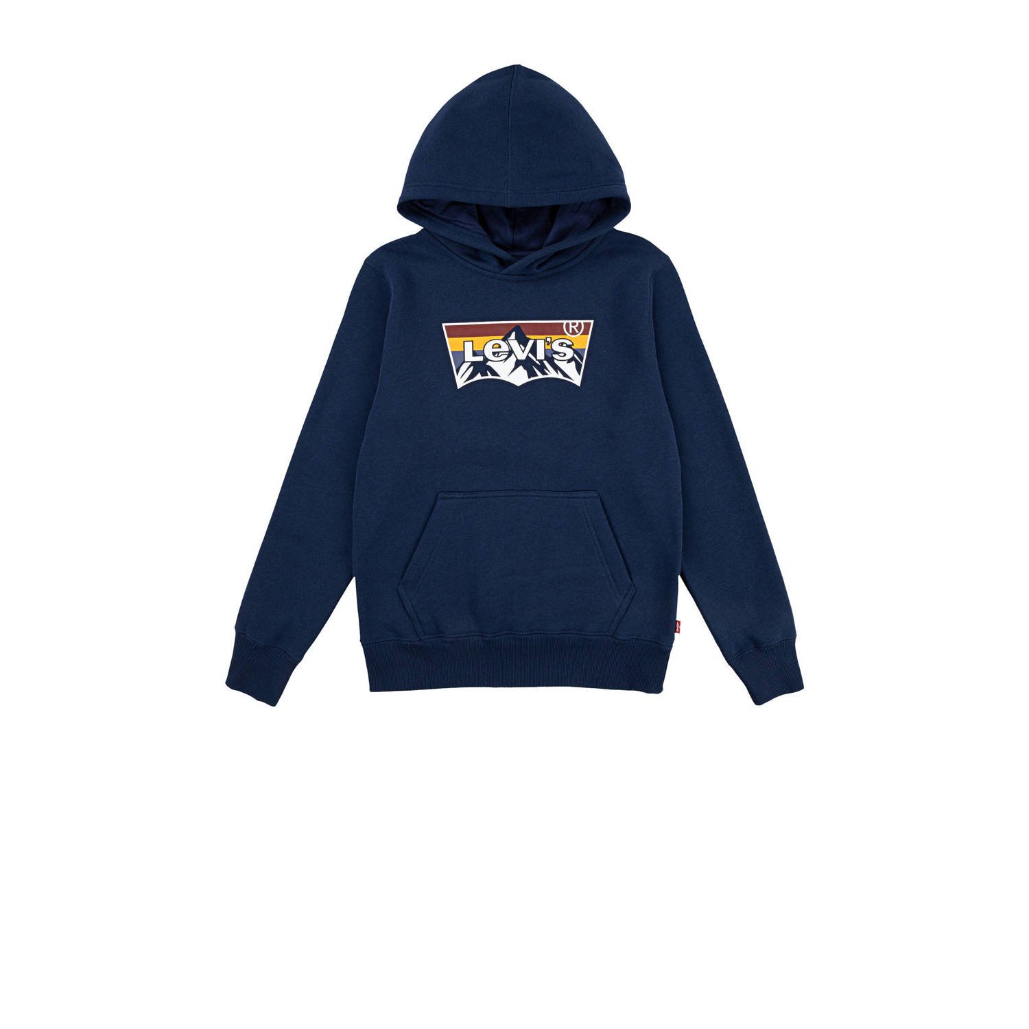 Levi's Kids hoodie MOUNTAIN BATWING met logo donkerblauw