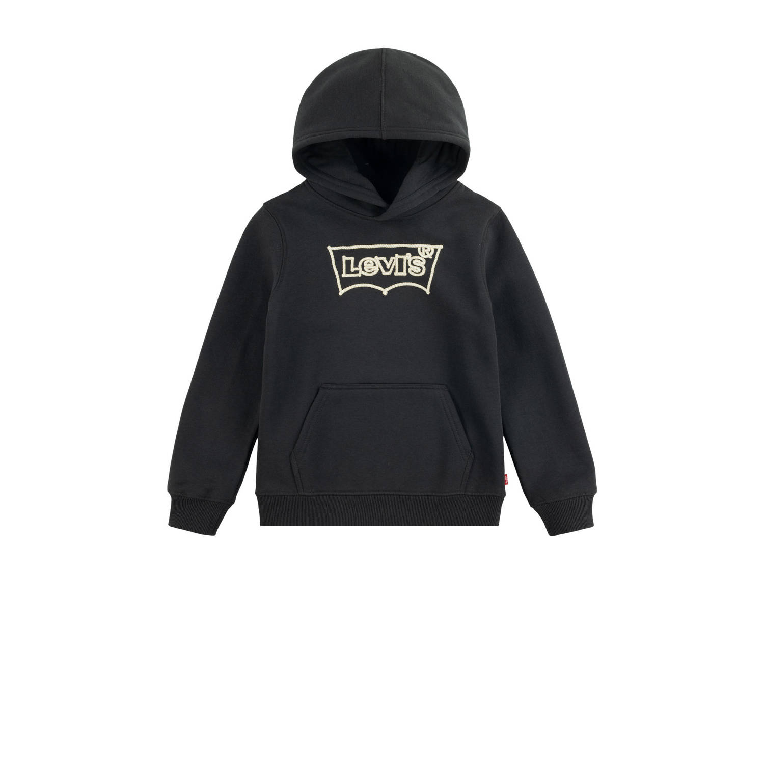 Levi's Kids hoodie ROPE BATWING met logo zwart