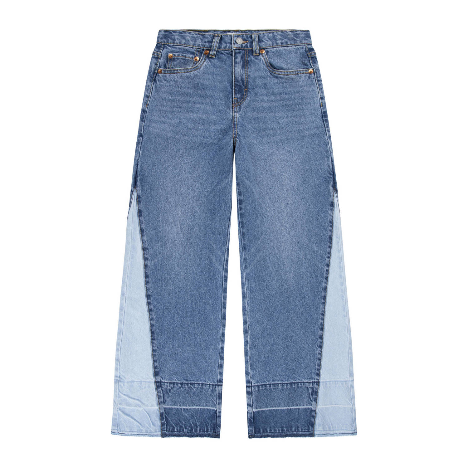 Levis Levi's Kids 94 baggy wide leg jeans drew me in mco Blauw Meisjes Denim 116