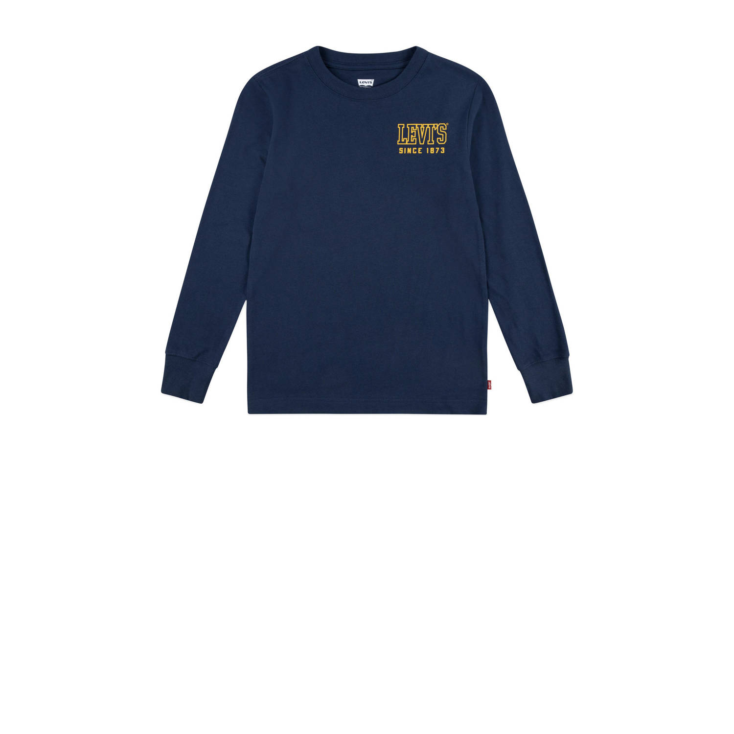 Levis Levi's Kids longsleeve HIGH PEAKS met backprint donkerblauw Jongens Katoen Ronde hals 116