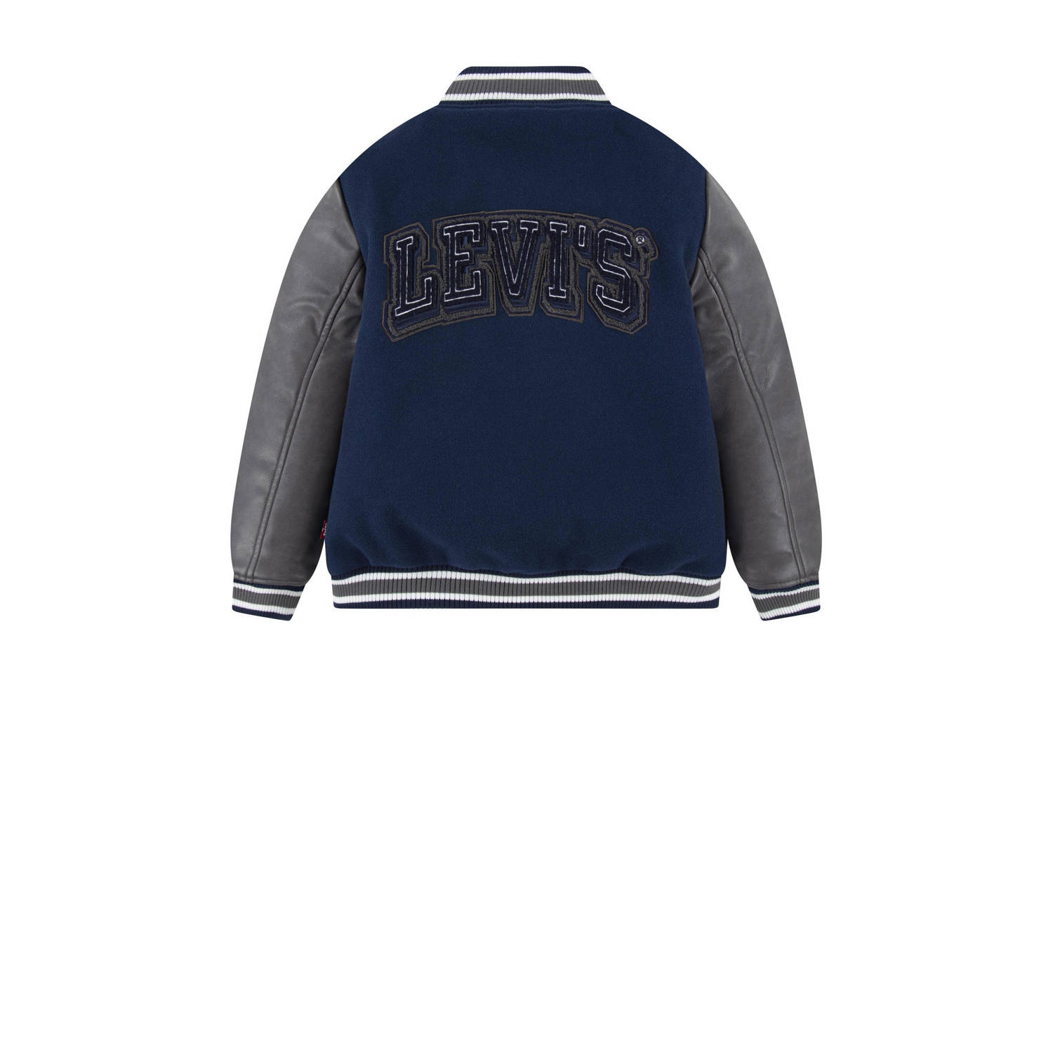 Levi's Kids imitatieleren bomberjack winter donkerblauw antraciet