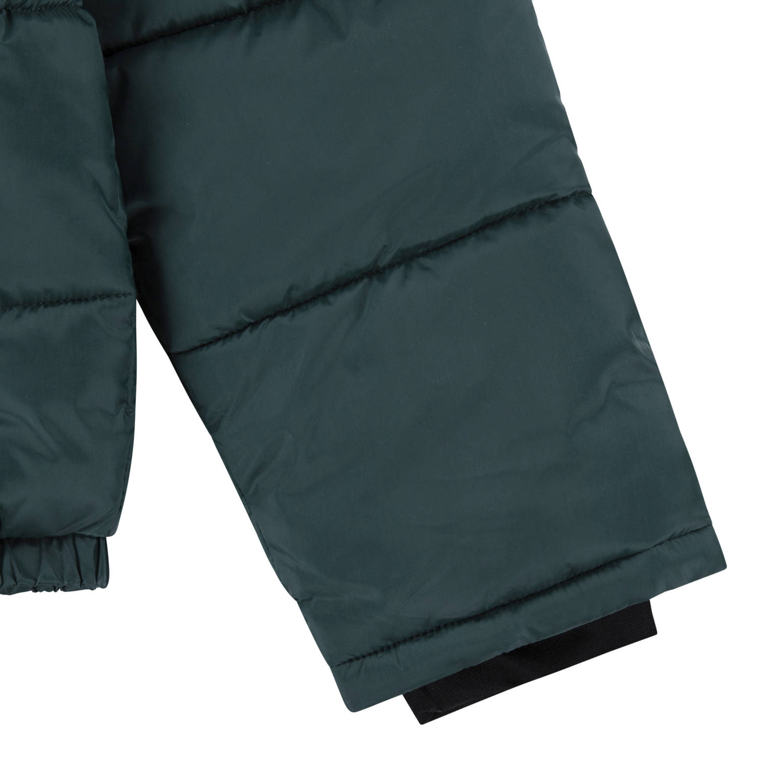 Levi's Kids gewatteerde winterjas COLOR BLOCK donkergroen wit groen
