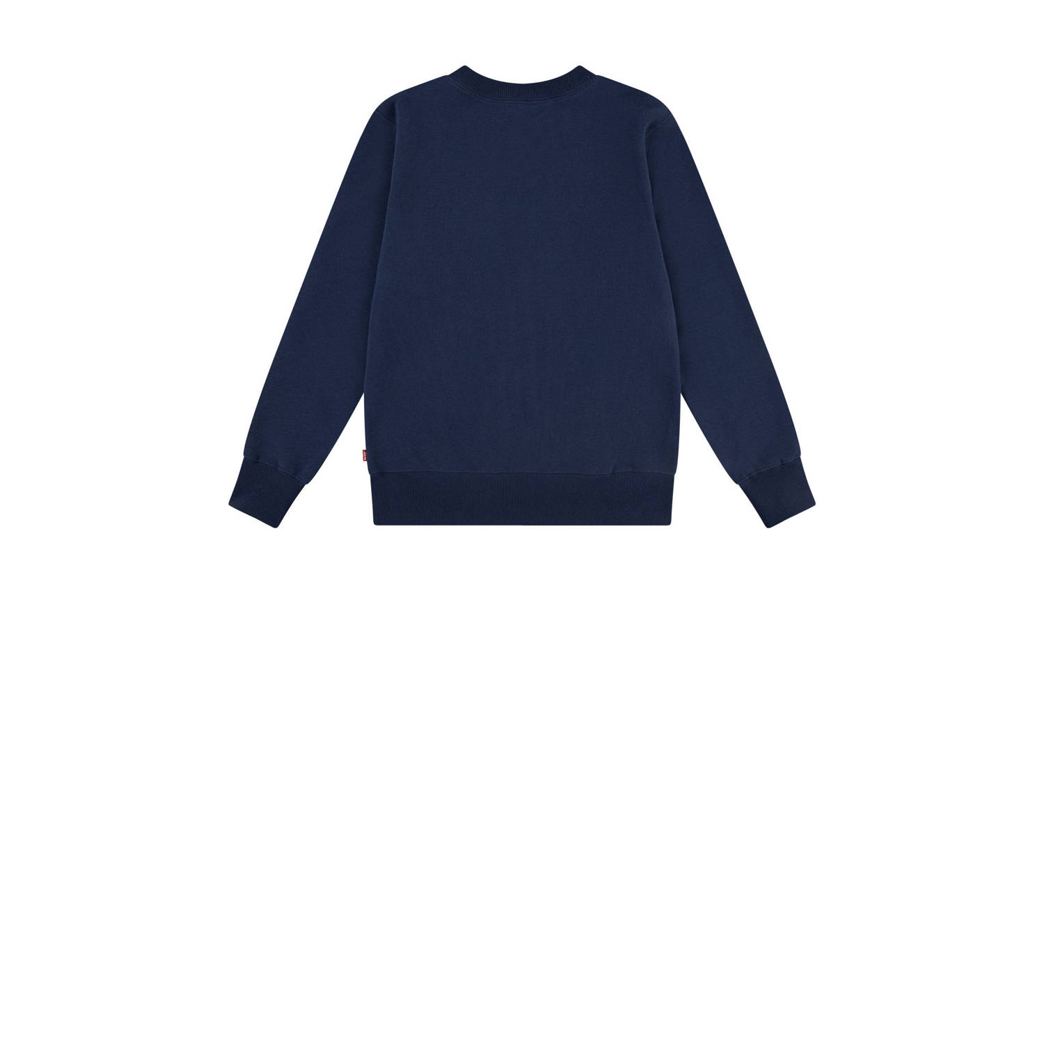 Levi's Kids sweater MONOGRAM met printopdruk en borduursels donkerblauw