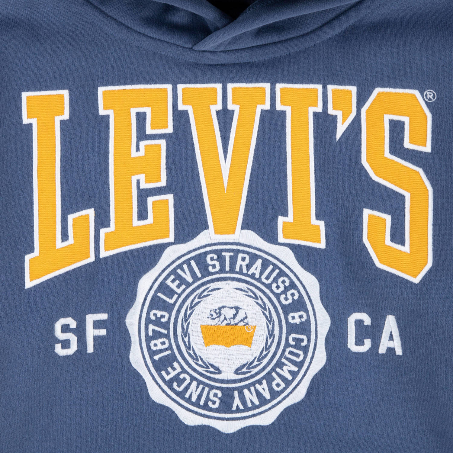 Levi's Kids hoodie SPORTY met logo middenblauw