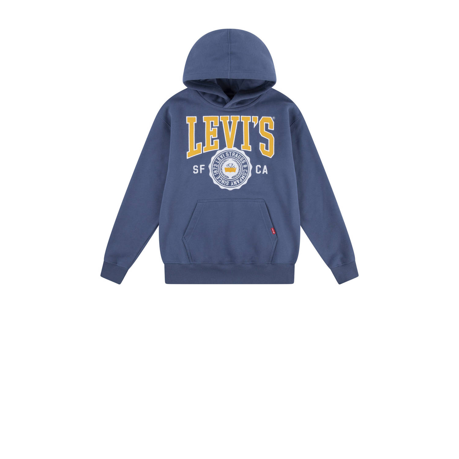 Levis Levi's Kids hoodie SPORTY met logo middenblauw Sweater Logo 116