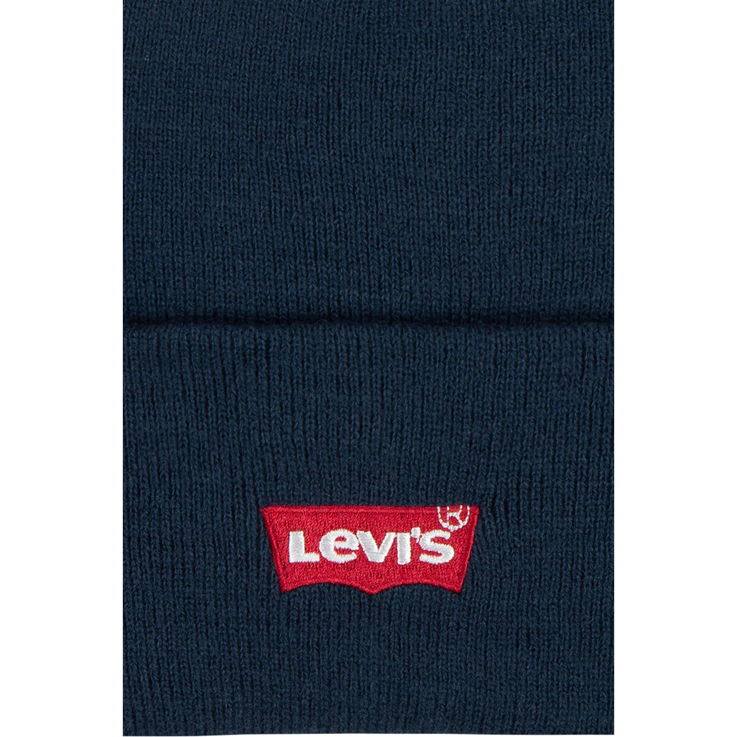Levi's Kids muts met logo donkerblauw