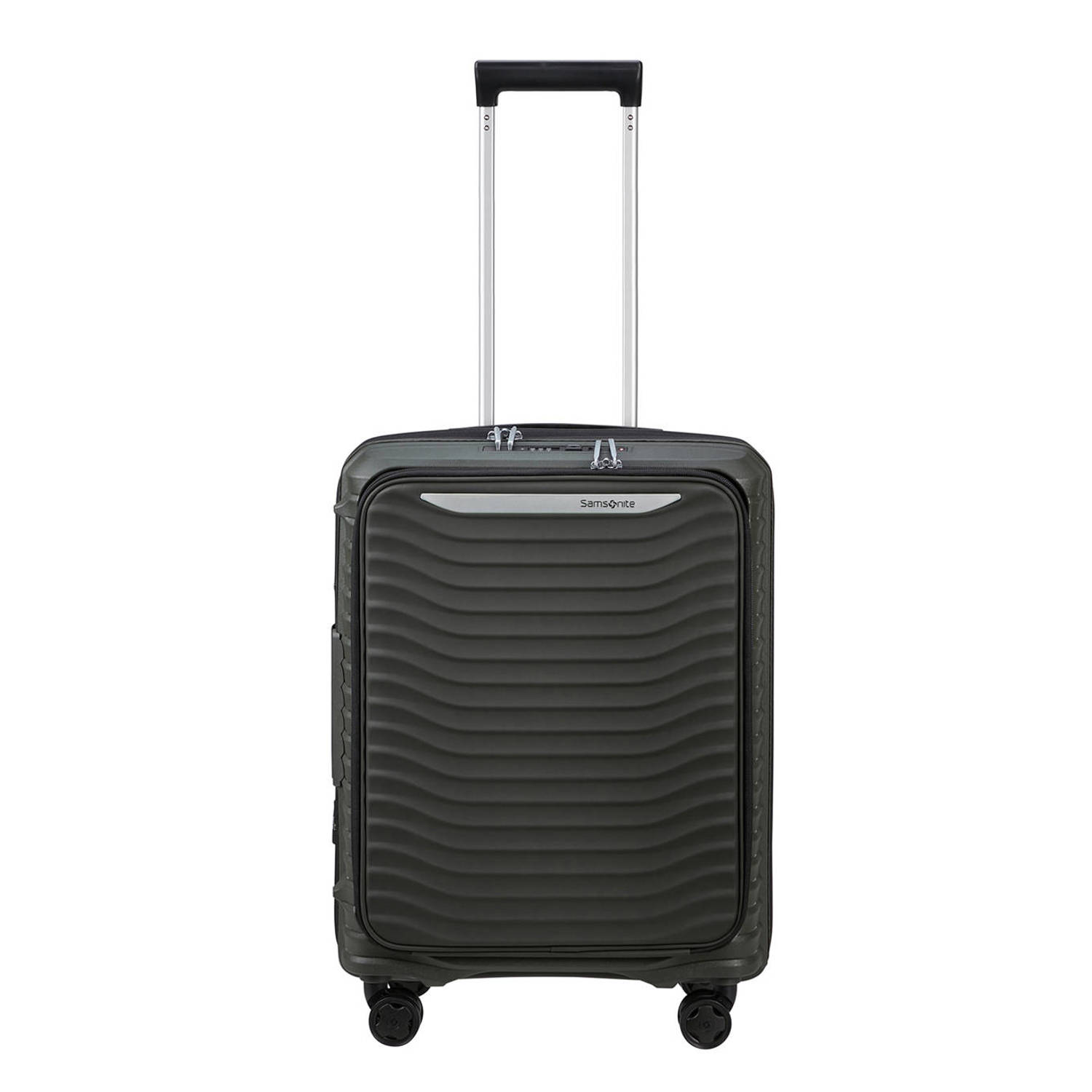 Samsonite Hardshell-trolley UPSCAPE 55 met voorvak Easy-access voorkant vak handbagage harde koffer TSA-cijferslot