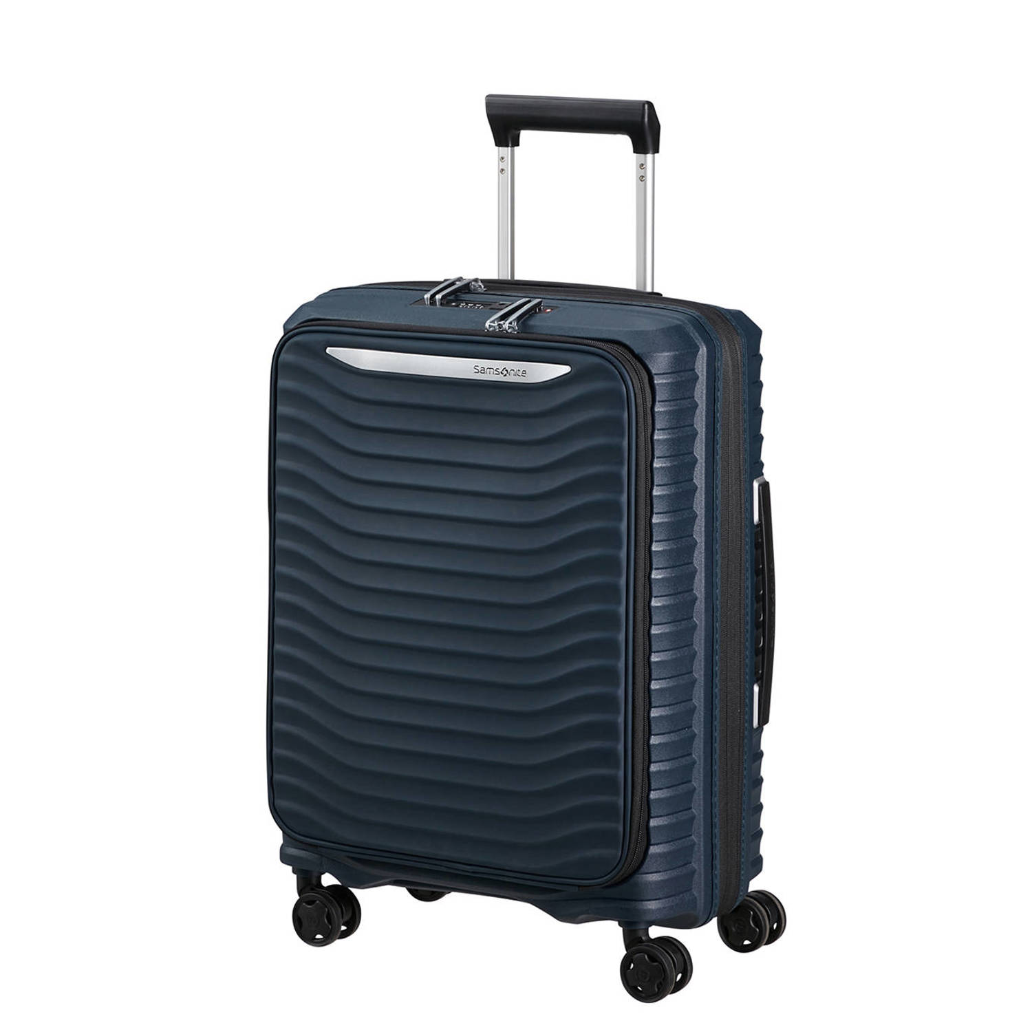 Samsonite trolley Upscape 55 cm. Expandable donkerblauw