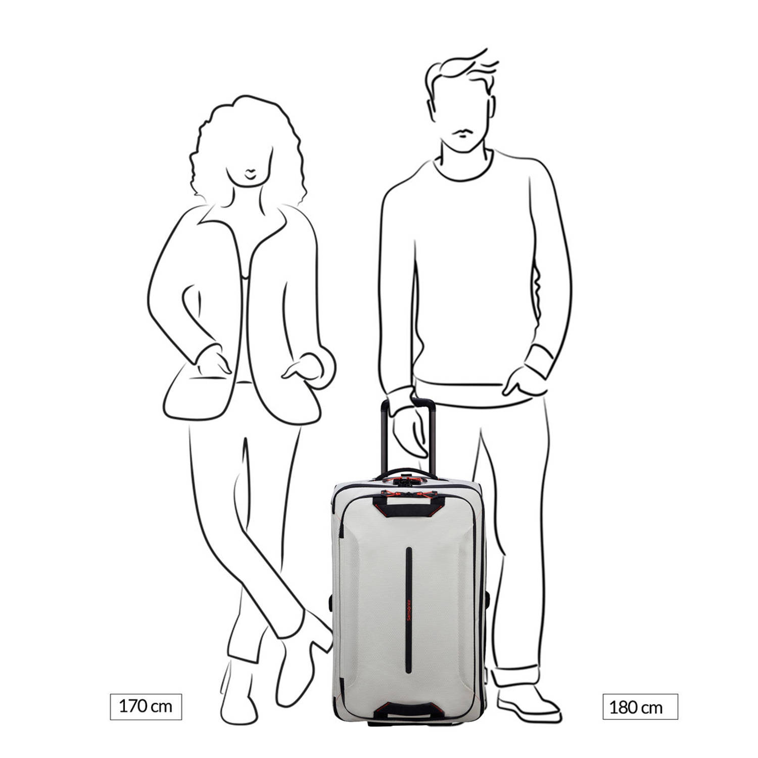 Samsonite reistas Ecodiver 67 cm. wit